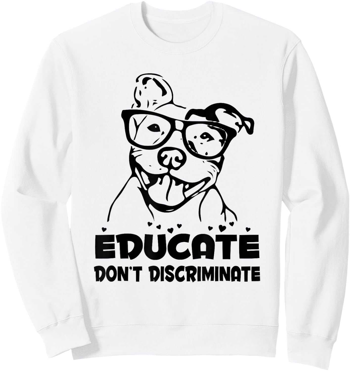 Pit Bull Lover T Shirt Pitbull Mom Rescue Dog Dad Puppy Gift Sweatshirt - Sweatshirt | White