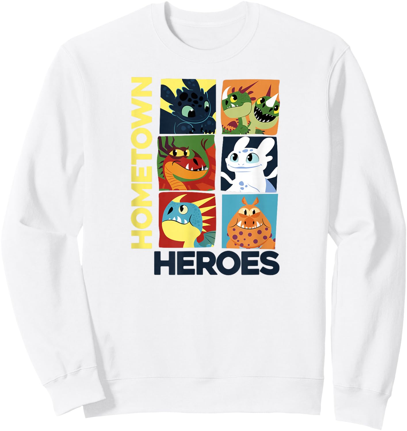 How to Train Your Dragon 3 Hometown Heroes Sweatshirt - Sweatshirt | White