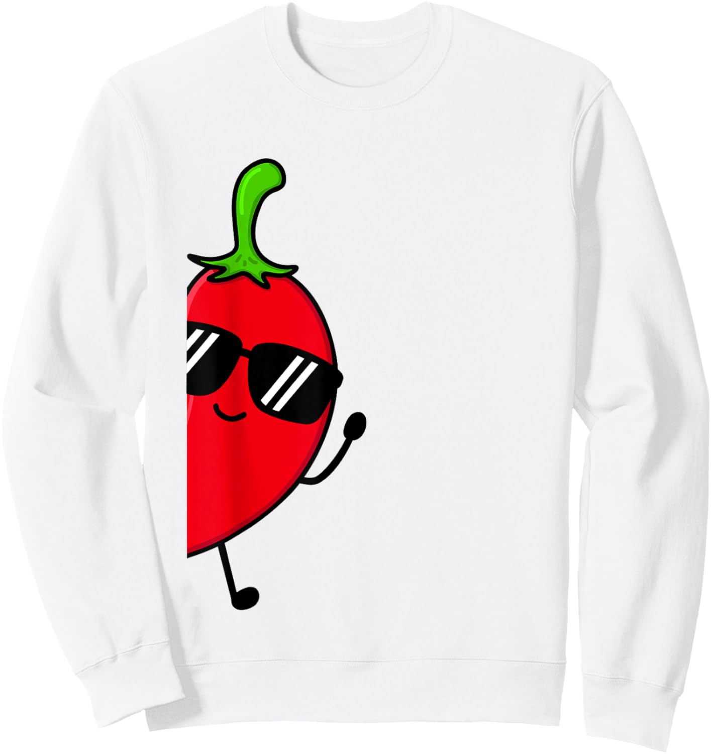 Kids Chili Shirt For Boys Or Girls | Cute Chili Gift Sweatshirt - Sweatshirt | White