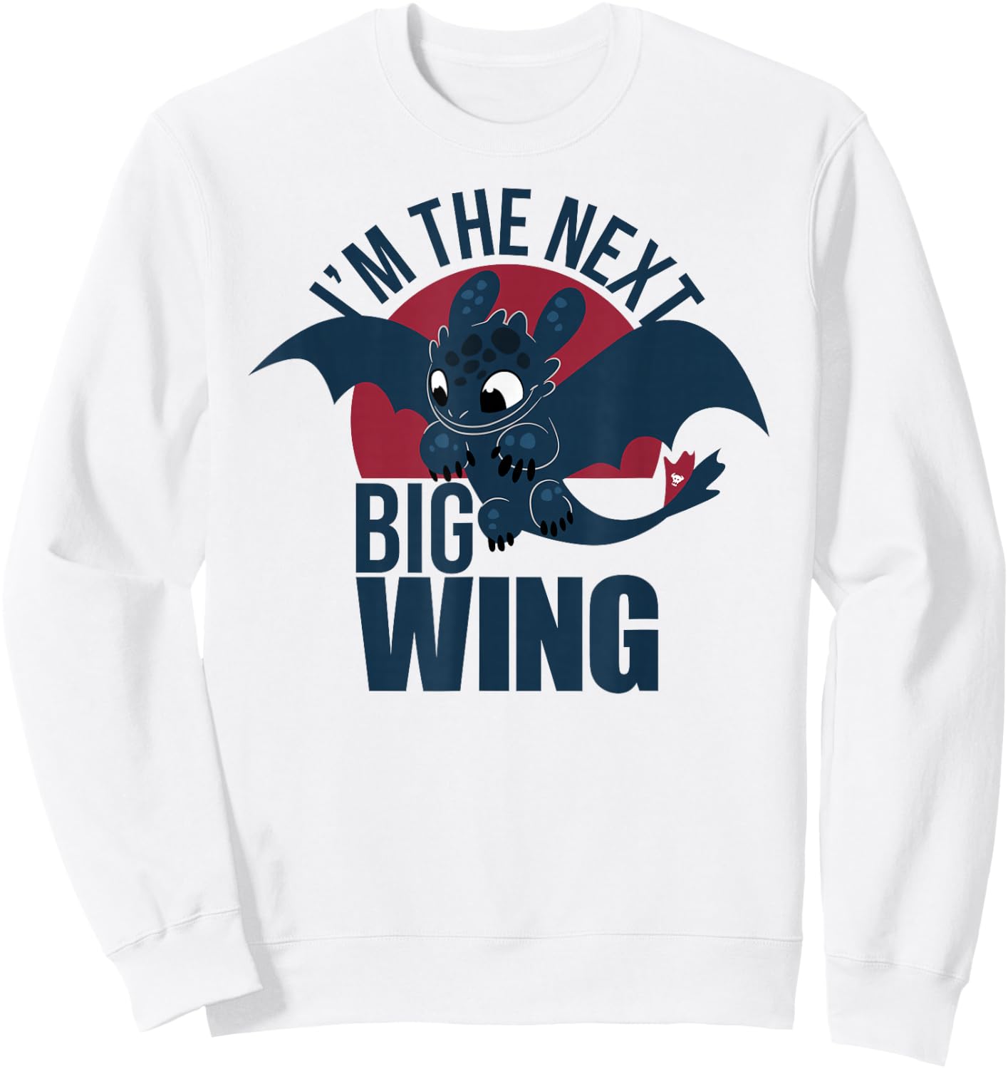 How to Train Your Dragon 3 Hidden World Big Wing Sweatshirt - Sweatshirt | White