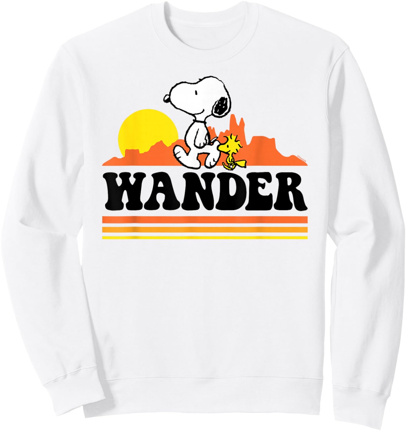 Peanuts - Snoopy Woodstock Wander Sweatshirt - Sweatshirt | White