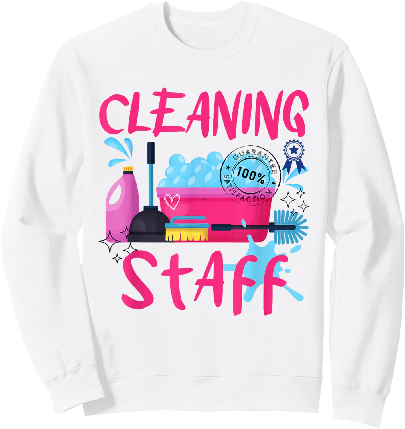 Cleaning Staff Housekeeping Crew of Proud Housekeeper Team , white, S Sweatshirt - Sweatshirt | White