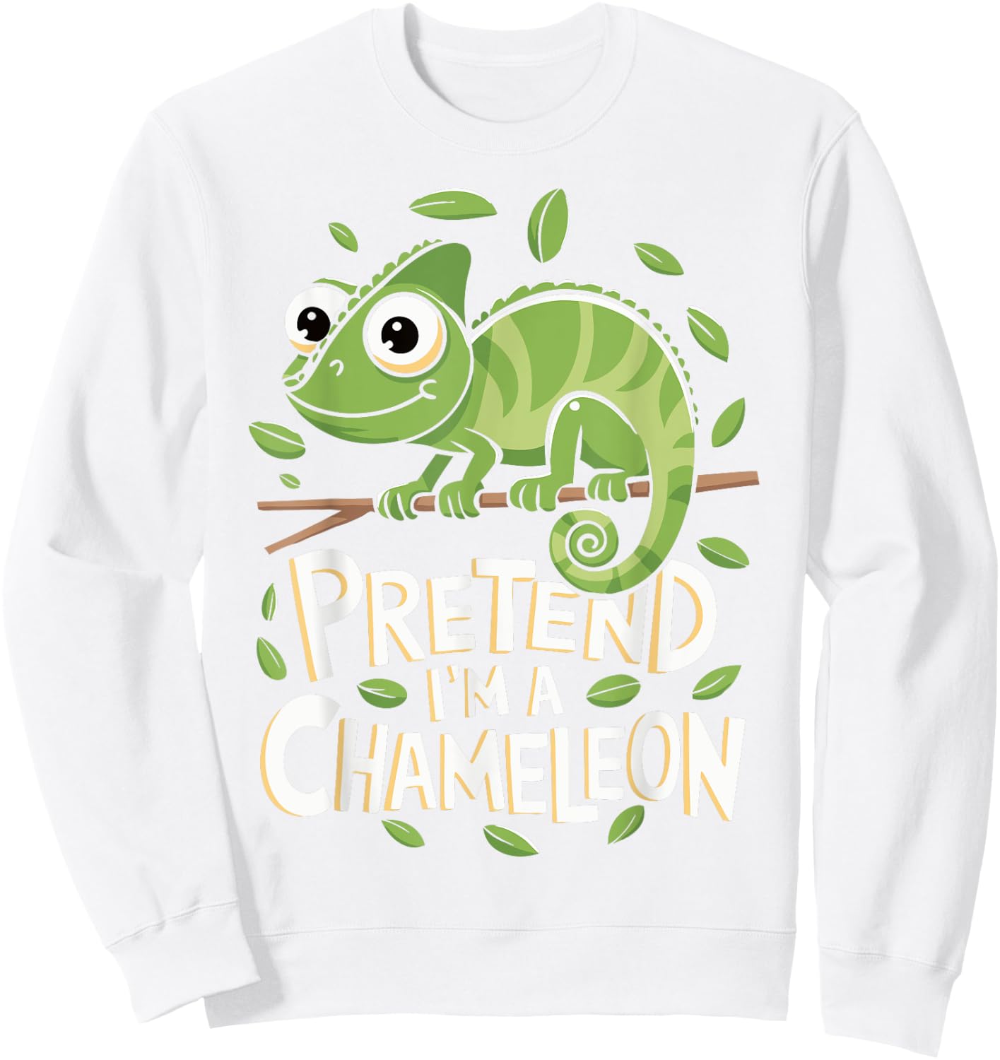 Pretend I'm A Chameleon Sweatshirt - Sweatshirt | White