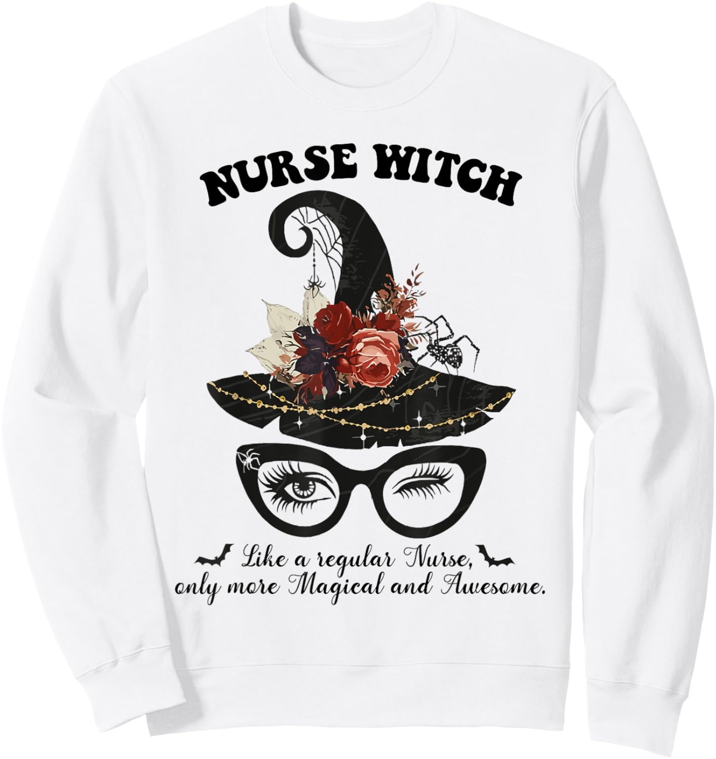 Magical Nurse Witch - Awesome Halloween Witchy Nurse costume Sweatshirt - Sweatshirt | White
