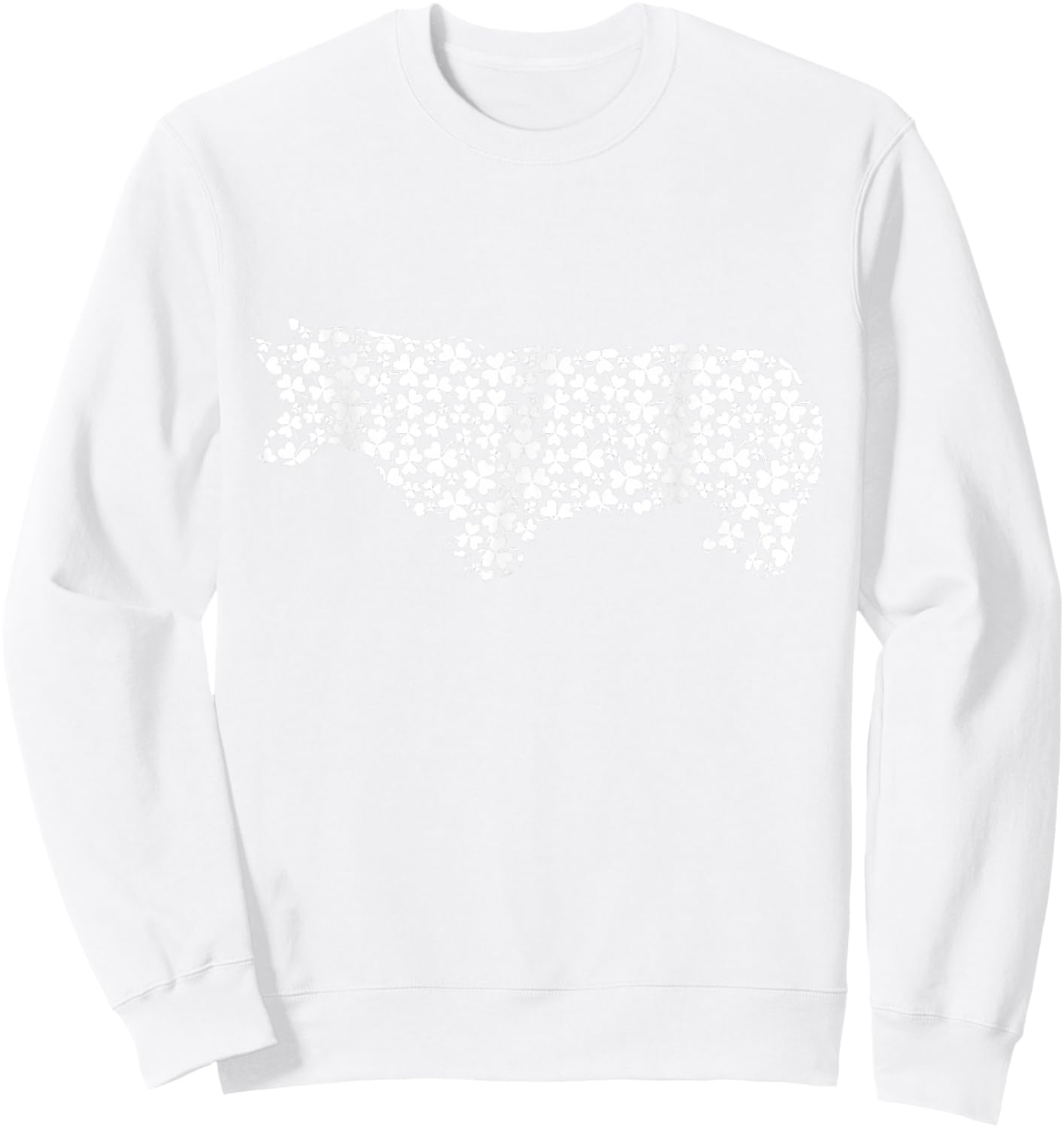 Pembroke Welsh Corgi Dog Cute Shamrock St Patricks Day Sweatshirt - Sweatshirt | White