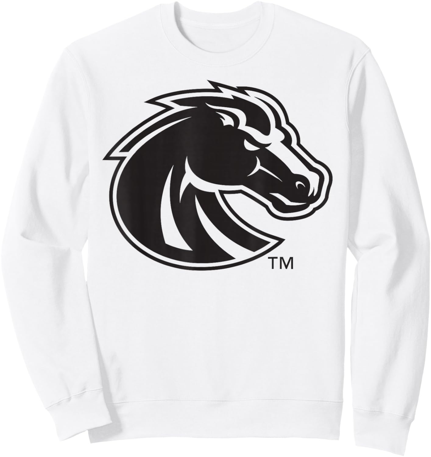 Boise State Broncos Two Tone White Officially Licensed Sweatshirt - Sweatshirt | White