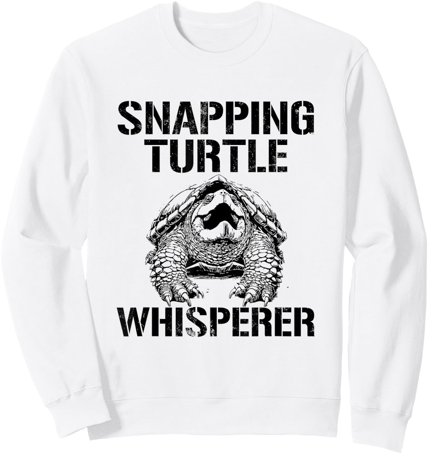 Snapping Turtle Whisperer, Snapping Turtle Sweatshirt - Sweatshirt | White