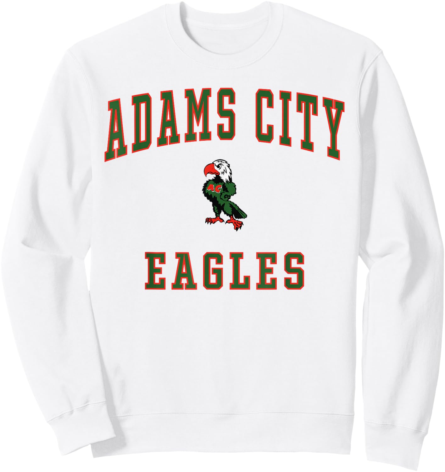 Adams City High School Eagles Sweatshirt - Sweatshirt | White