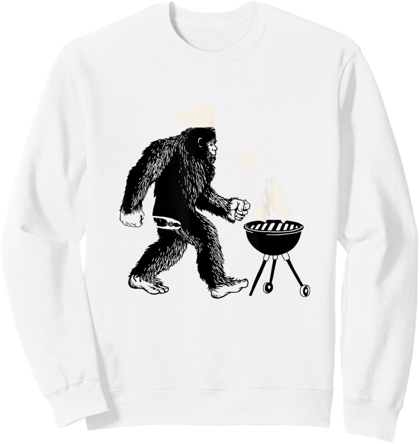 Bigfoot Grill Sweatshirt - Sweatshirt | White