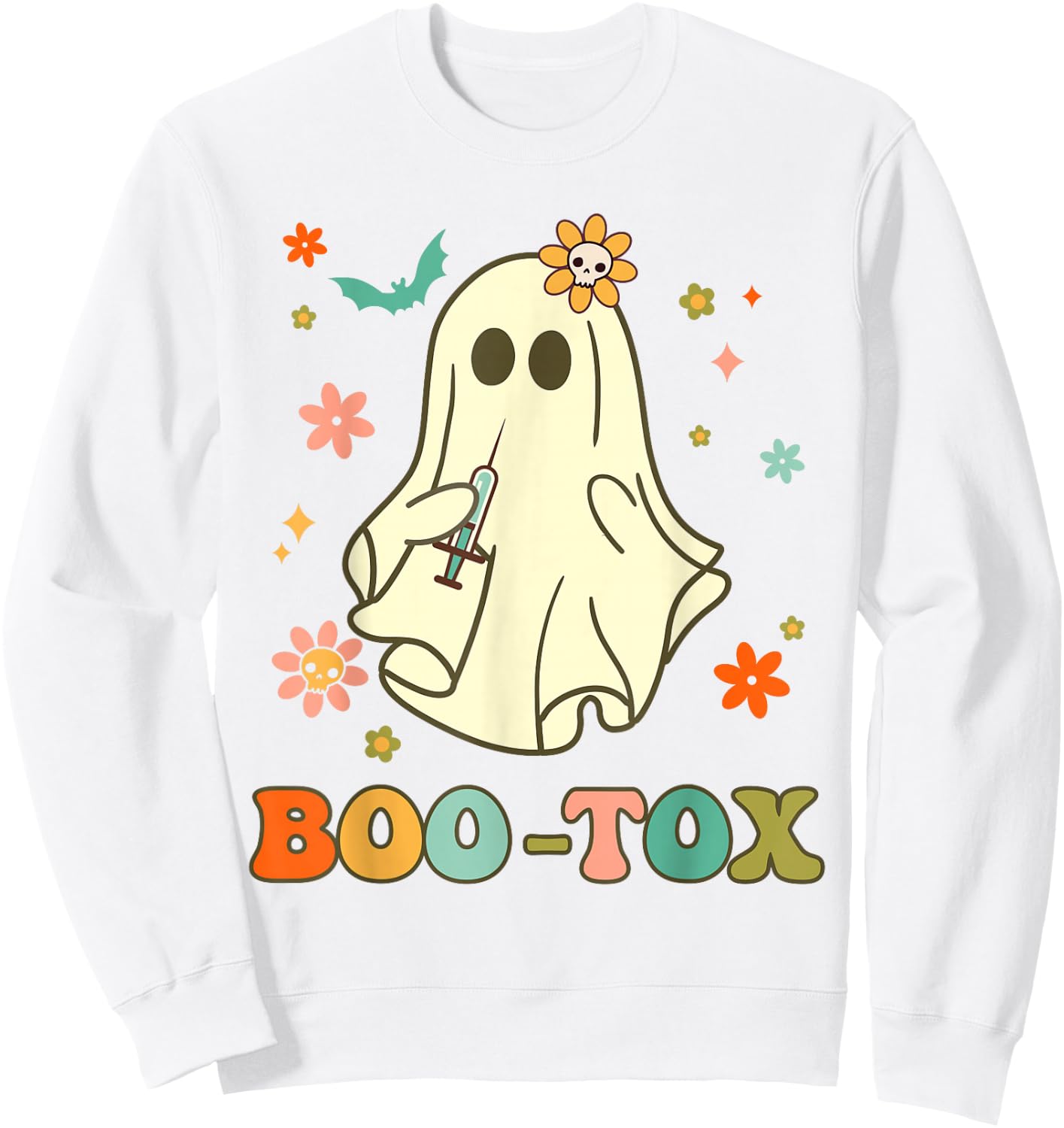 Plastic Surgeon Halloween Costume Botox Halloween Boo-Tox Sweatshirt - Sweatshirt | White