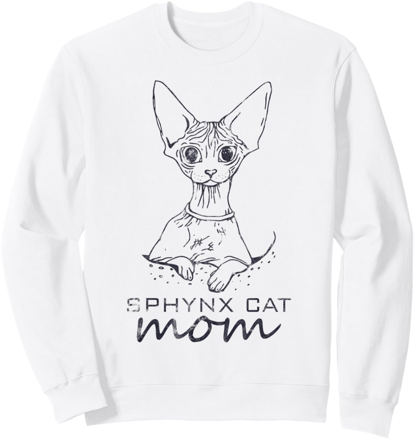 Sphynx Cat Month Pet Lover Funny Animal Cute Sweatshirt - Sweatshirt | White