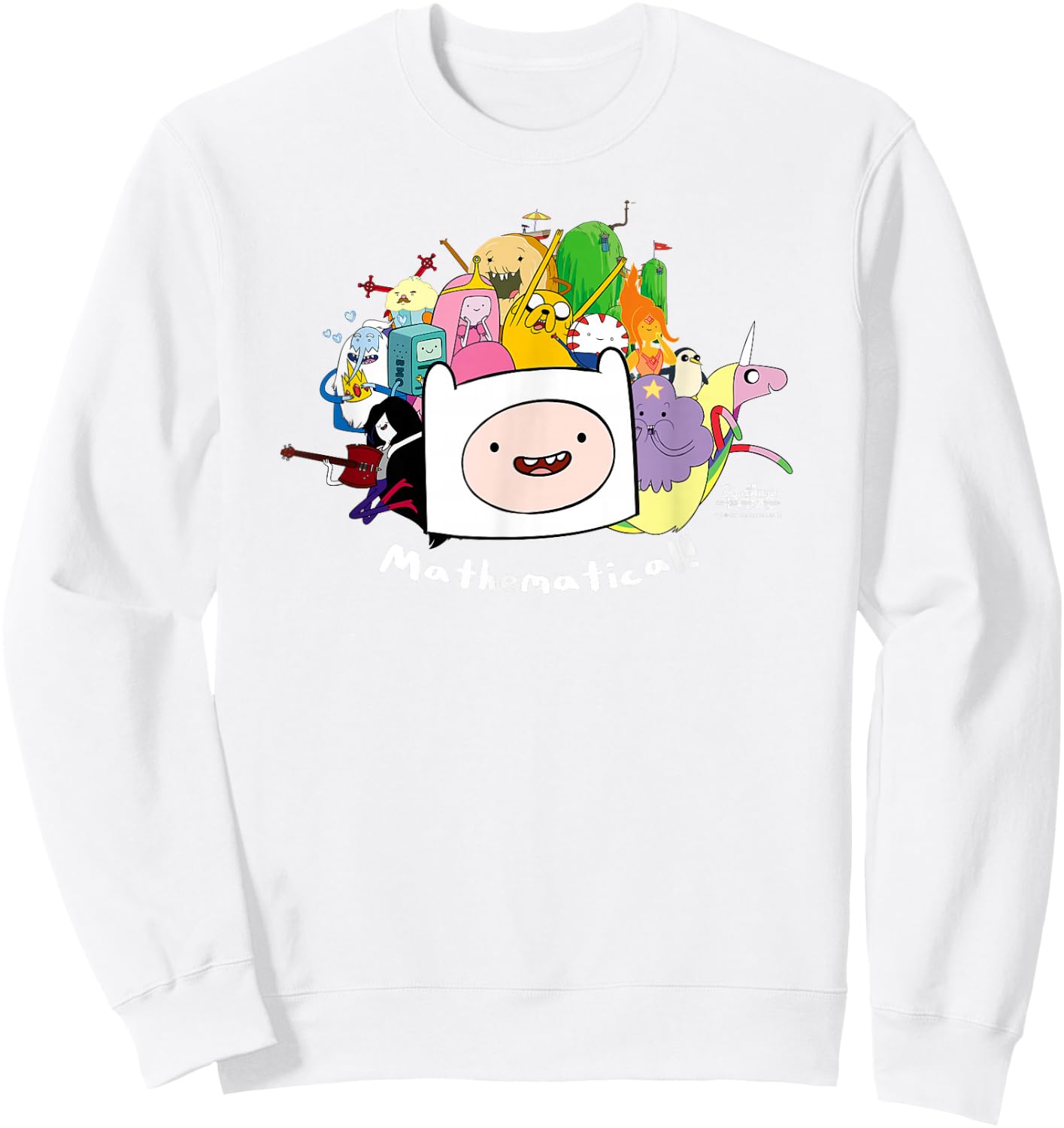 Adventure Time Mathematical Sweatshirt - Sweatshirt | White