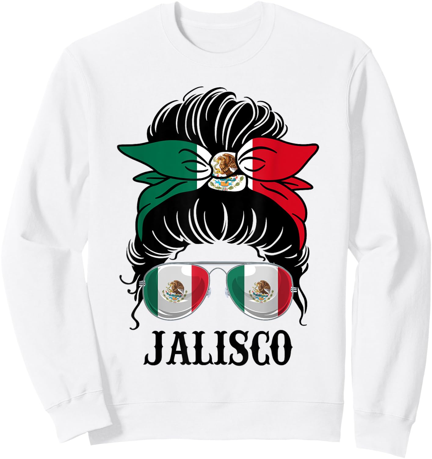 Jalisco Mexico Pride Mexican Flag State Sweatshirt - Sweatshirt | White