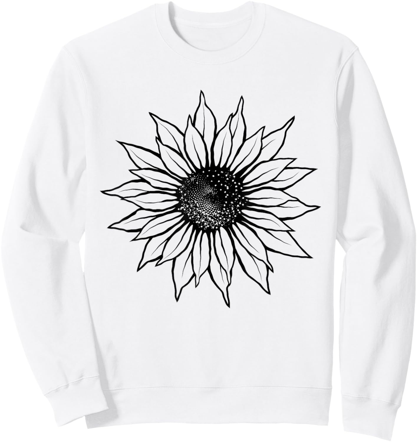 Sunflower Shirt Women Men Cute Floral Graphic Casual Summer Sweatshirt - Sweatshirt | White