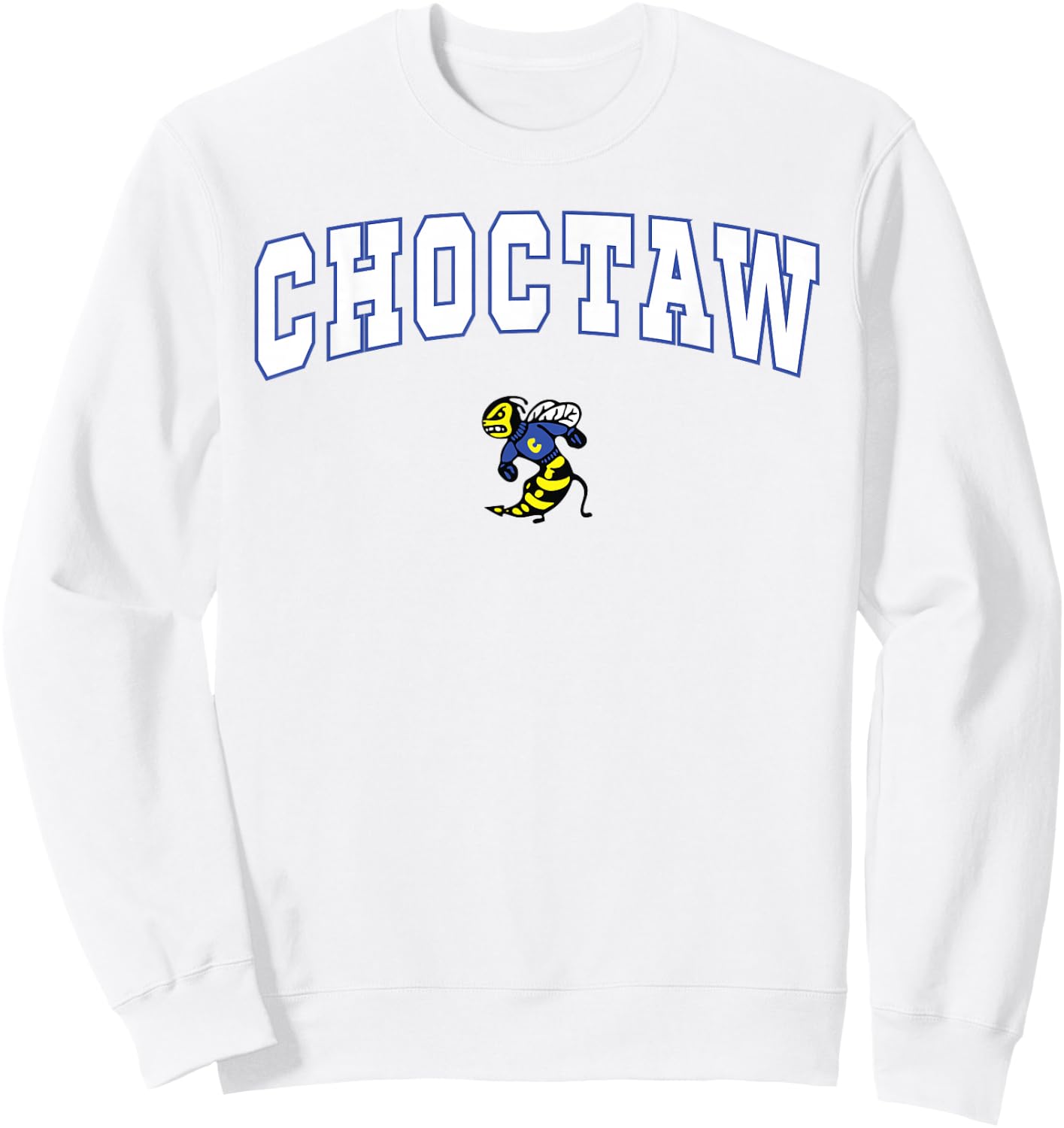 Choctaw High School Yellow Jackets Sweatshirt - Sweatshirt | White