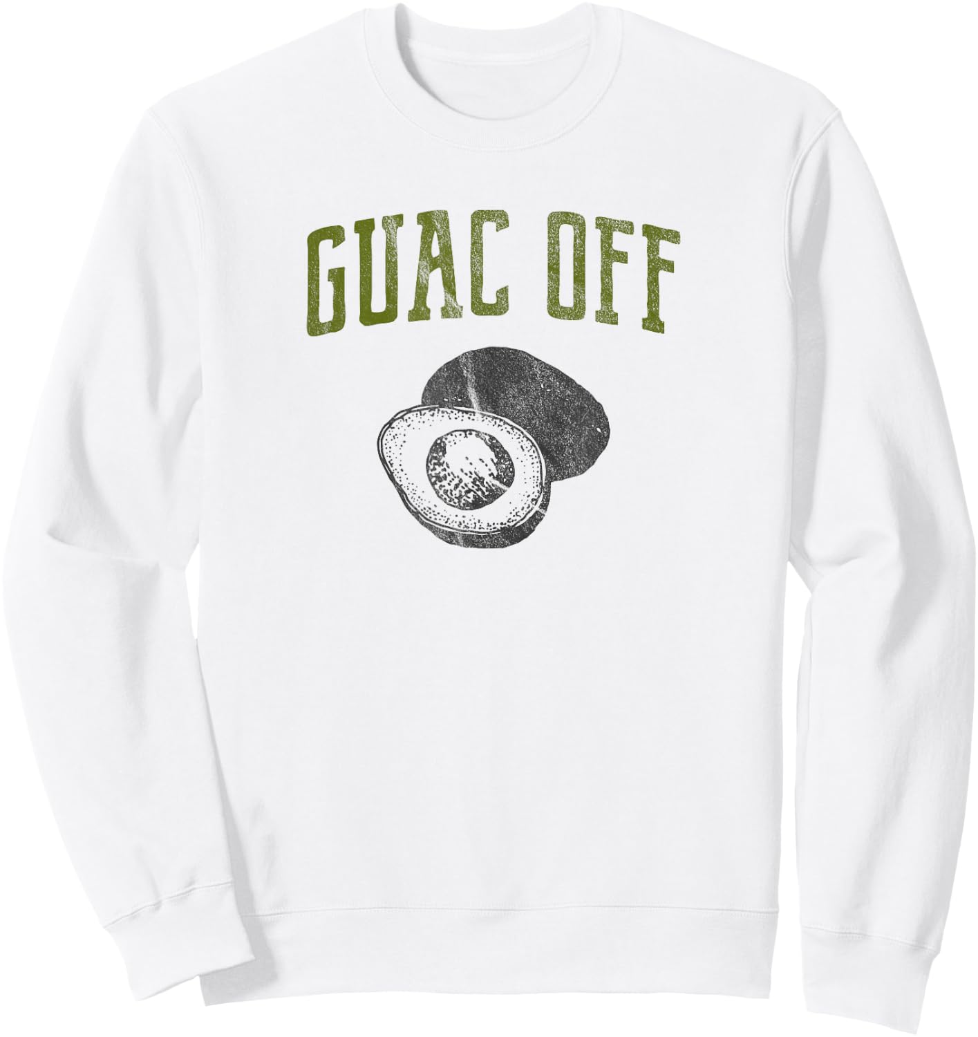 Funny Guac - Guac Off Sweatshirt - Sweatshirt | White