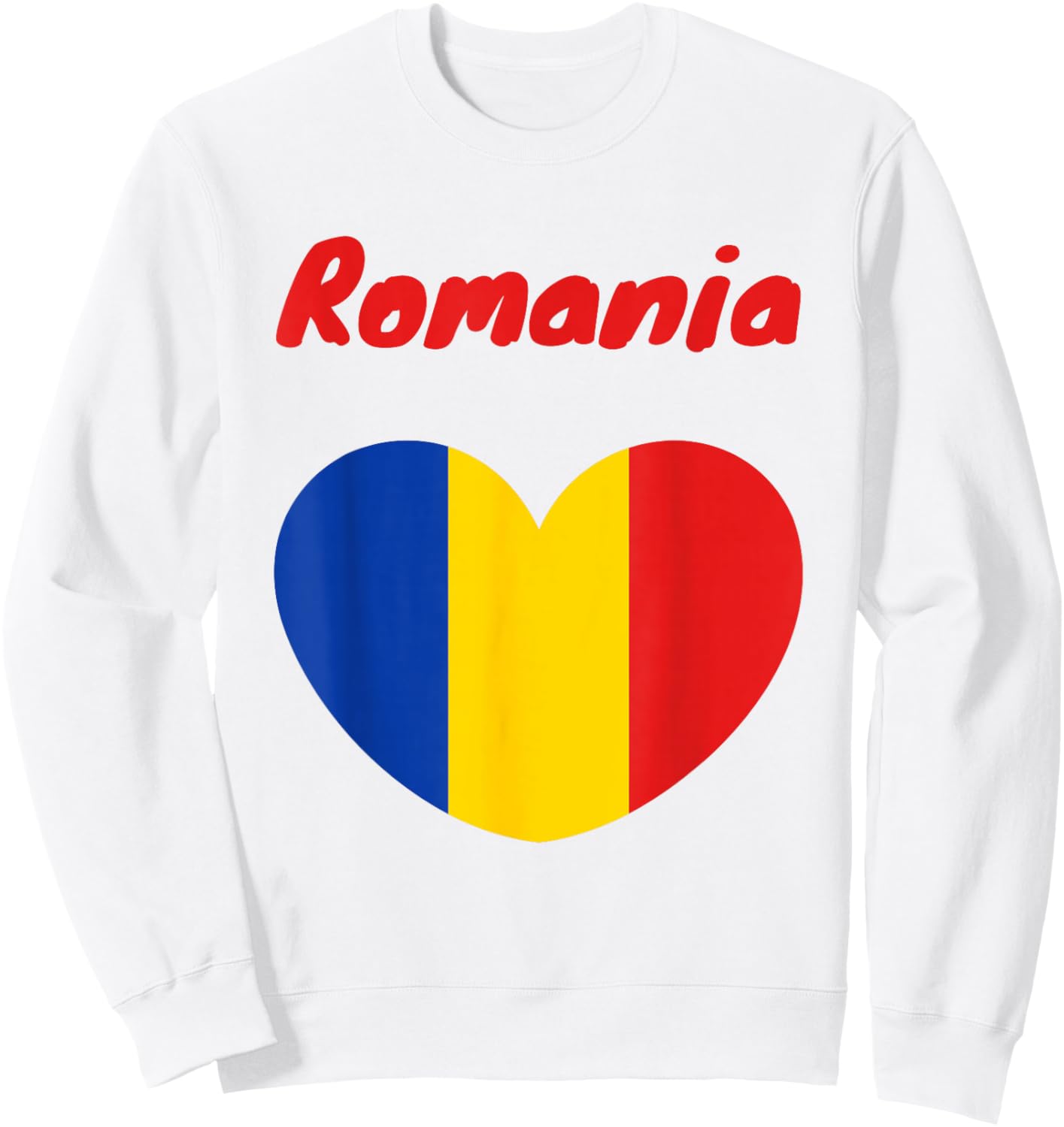 Rumänien Flagge Damen Rumänien Männer Frauen Kinder Romania Sweatshirt - Sweatshirt | White