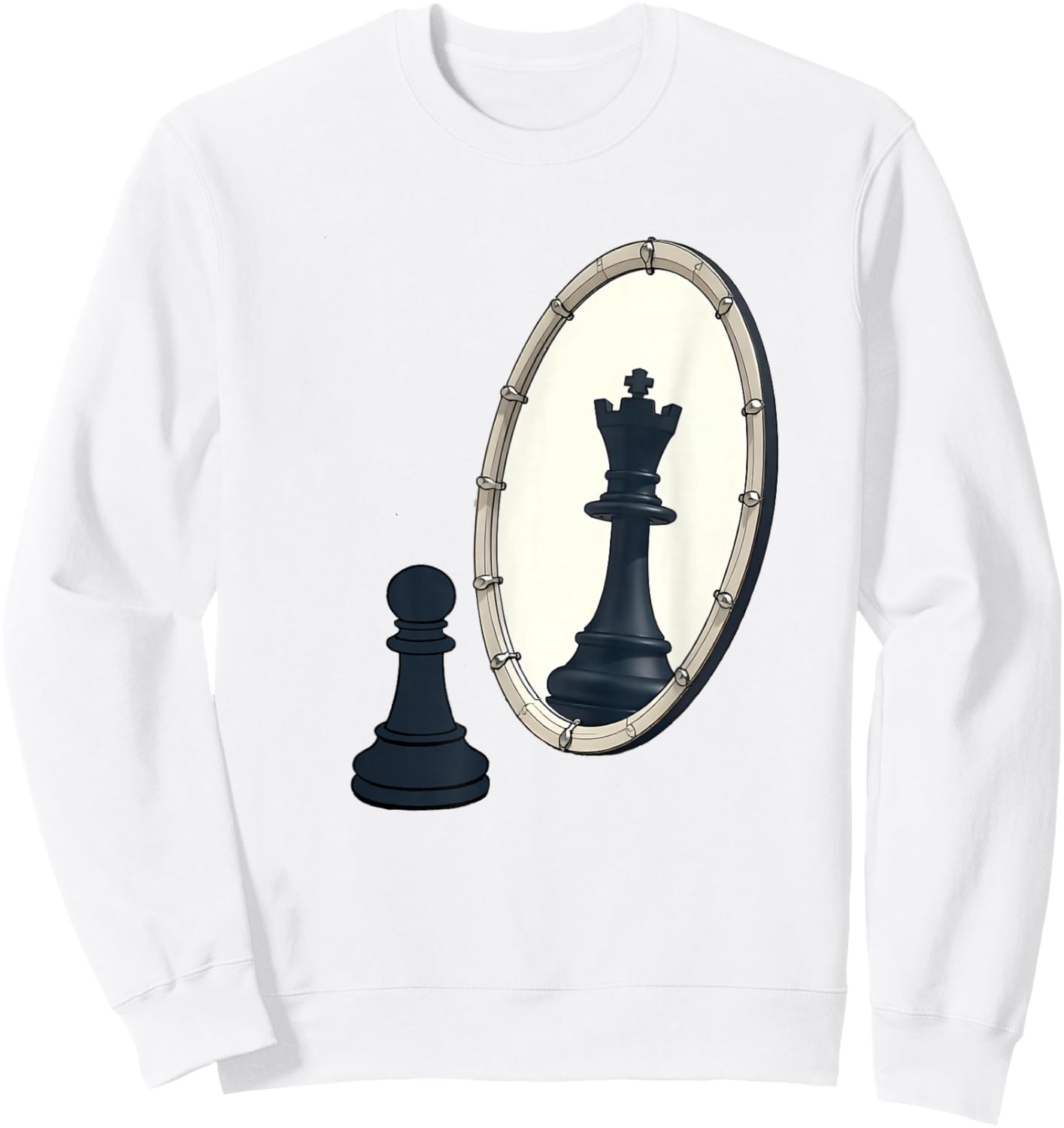 Chess - Chess Player Board Game Peices Sweatshirt - Sweatshirt | White