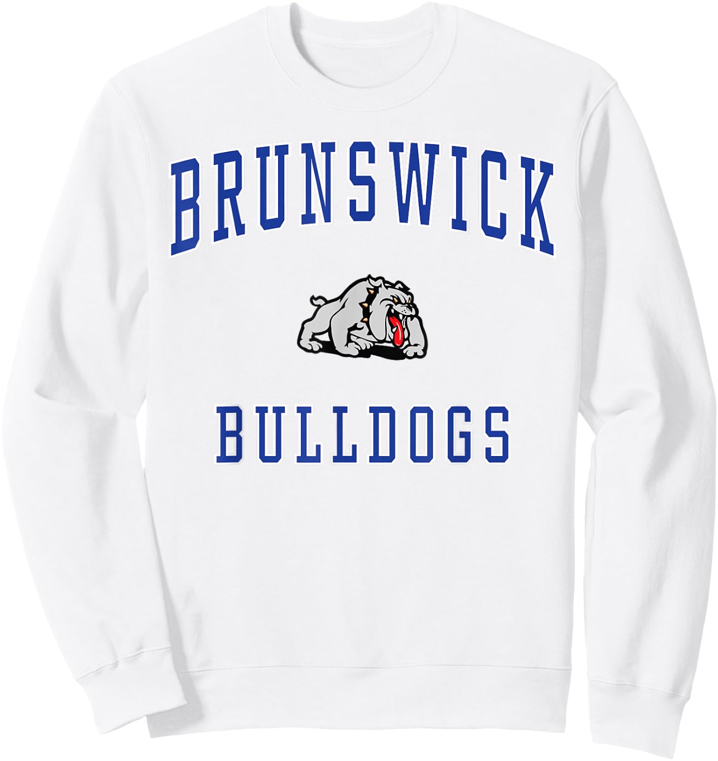 Brunswick High School Bulldogs Sweatshirt - Sweatshirt | White