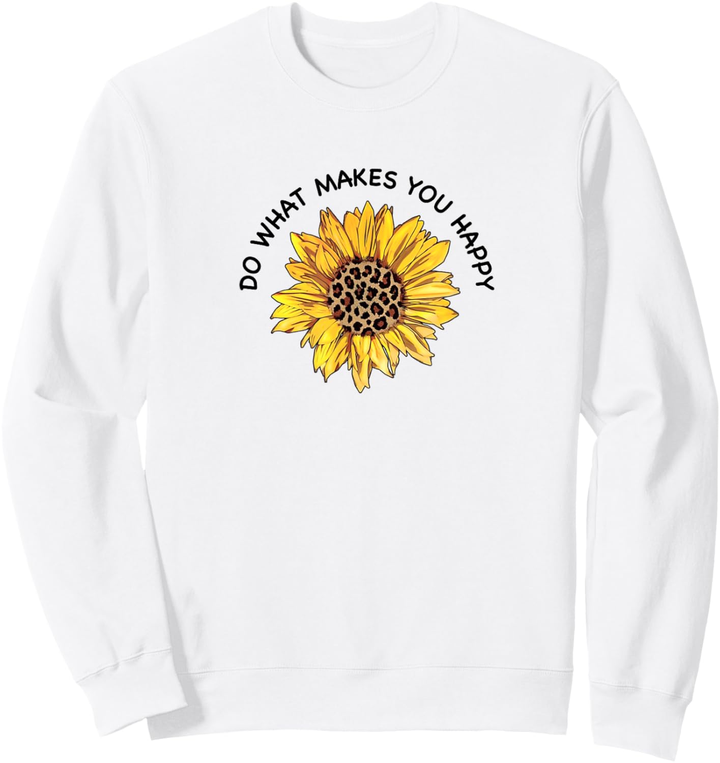 Follow happiness- wherever the sun goes, sunflower follows Sweatshirt - Sweatshirt | White