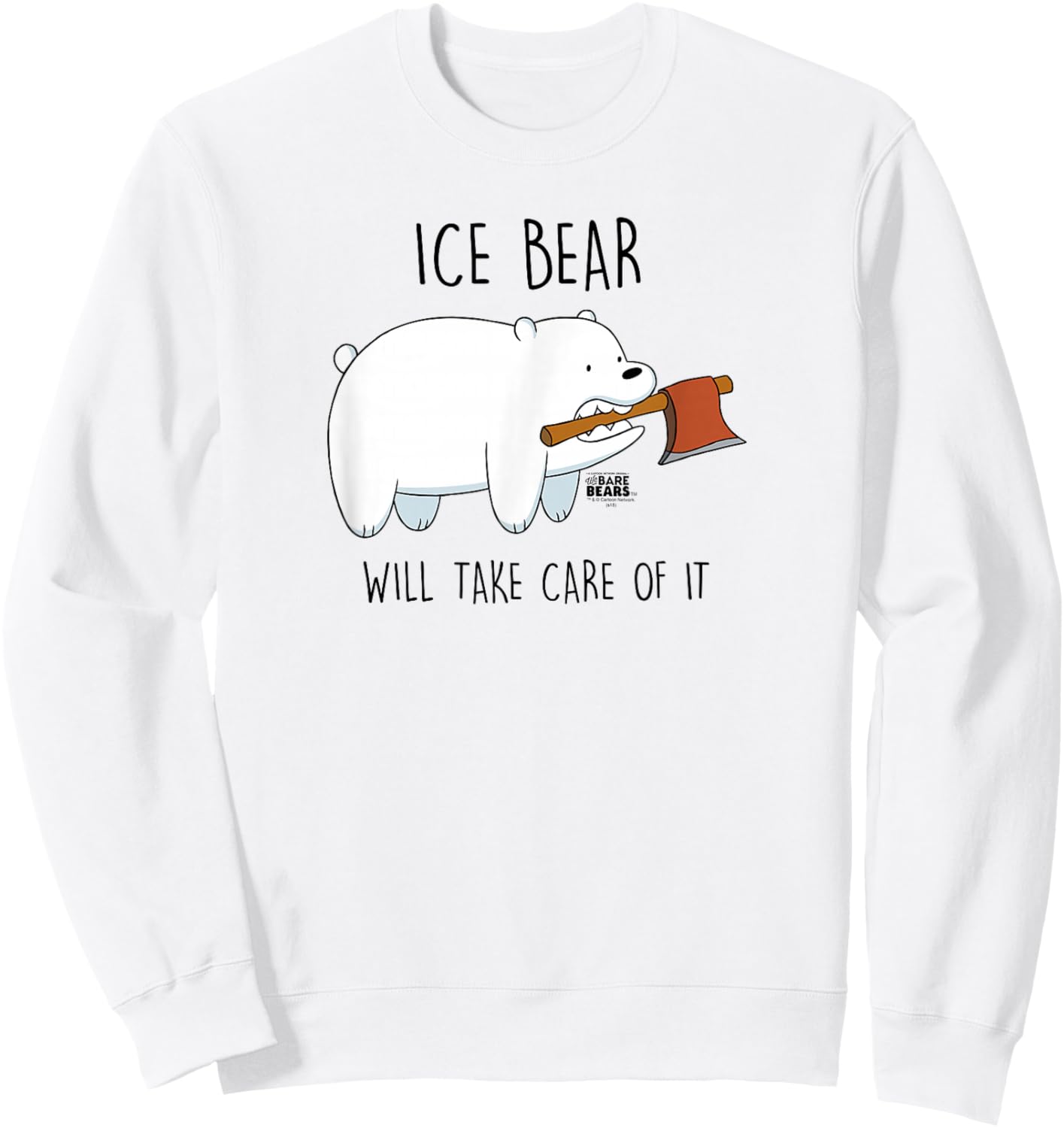 We Bare Bears Take Care Of It Sweatshirt - Sweatshirt | White