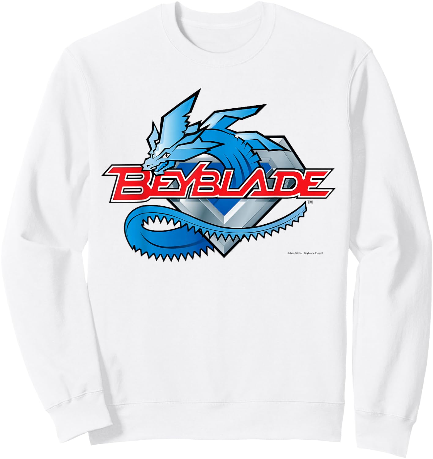 Beyblade Generation 1 Logo Light Sweatshirt - Sweatshirt | White