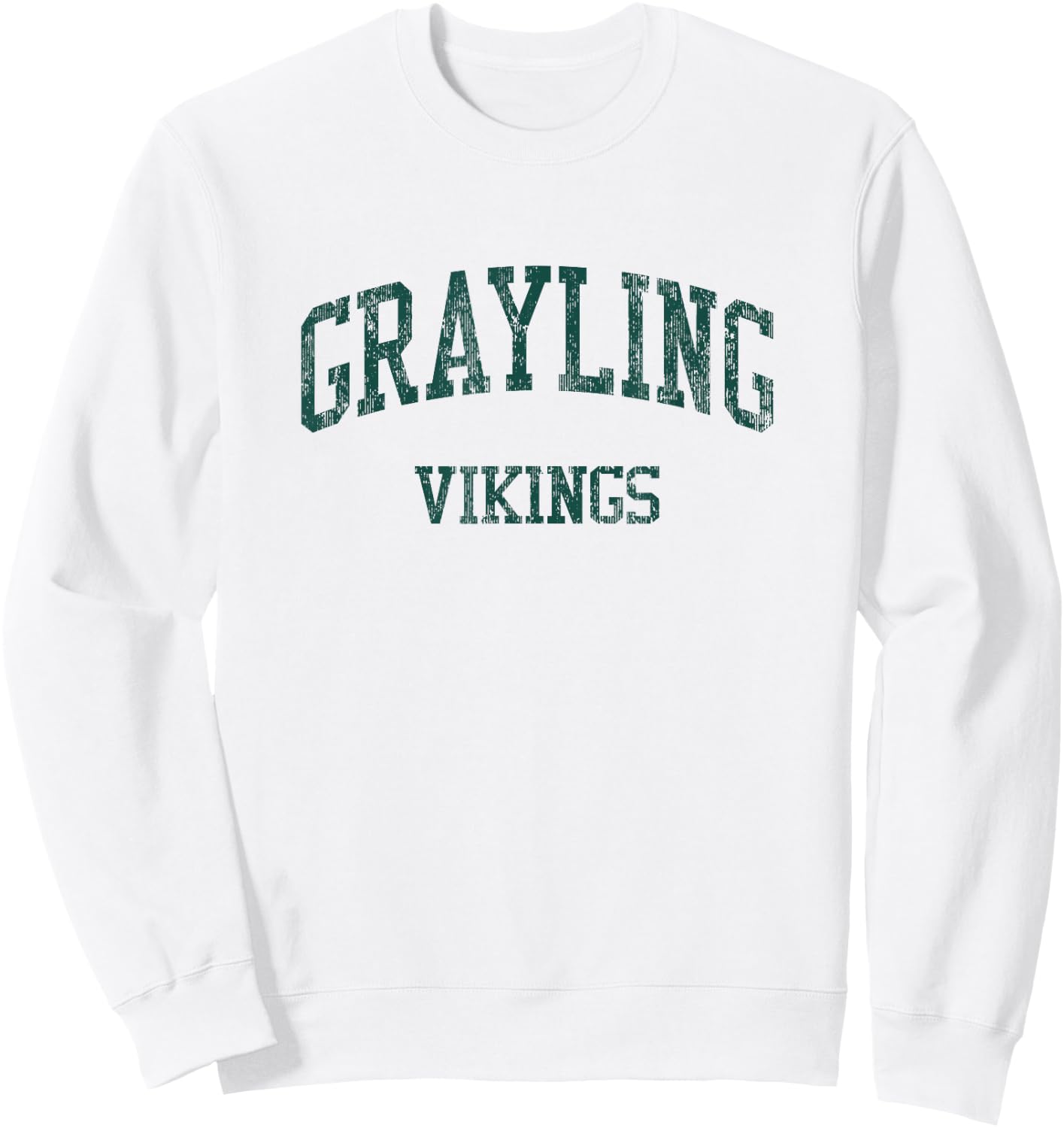 Grayling High School HS Grayling MI Vintage Sports Sweatshirt - Sweatshirt | White