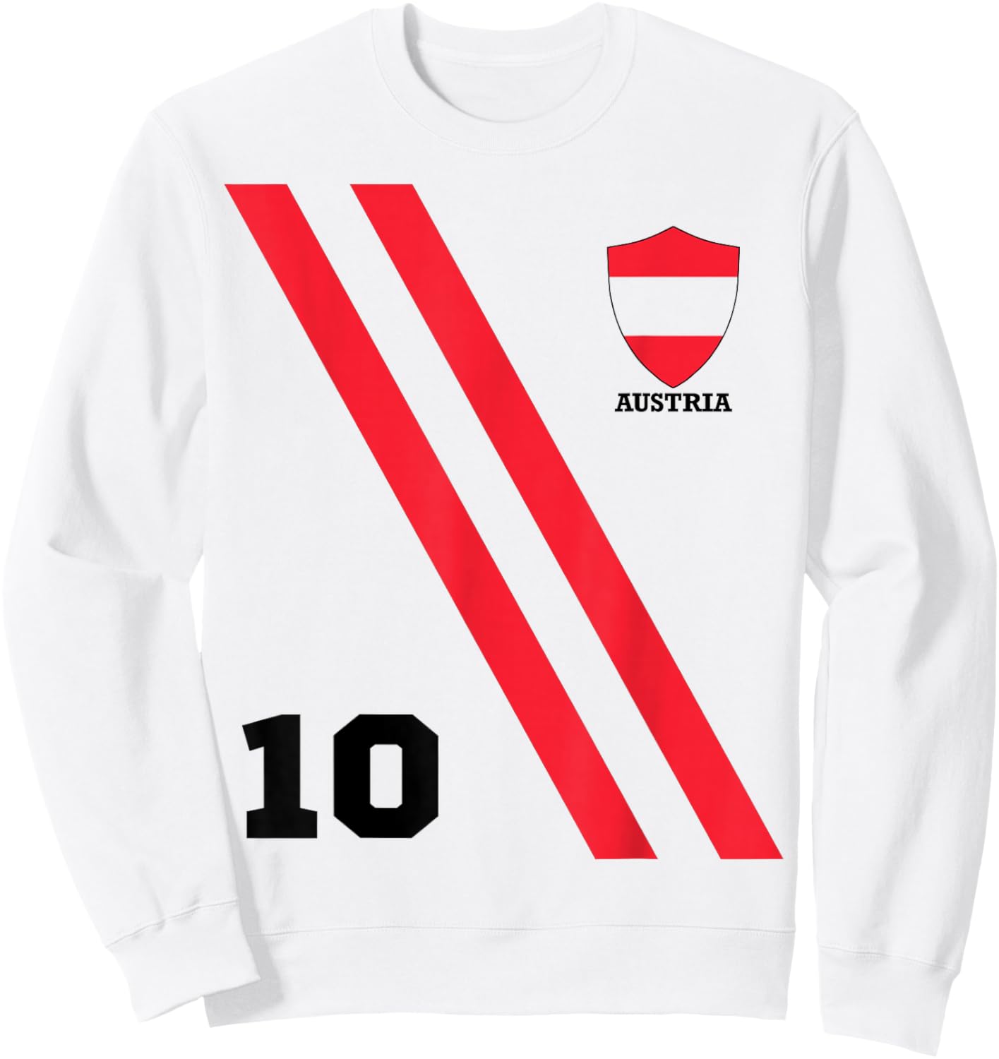 Austria Soccer Football 2020 European Tournament Fan Sweatshirt - Sweatshirt | White