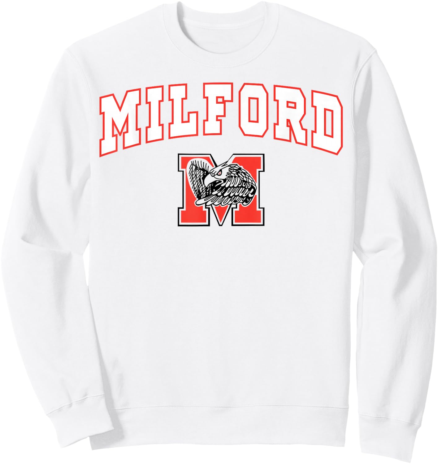 Milford High School Eagles C2 Sweatshirt - Sweatshirt | White