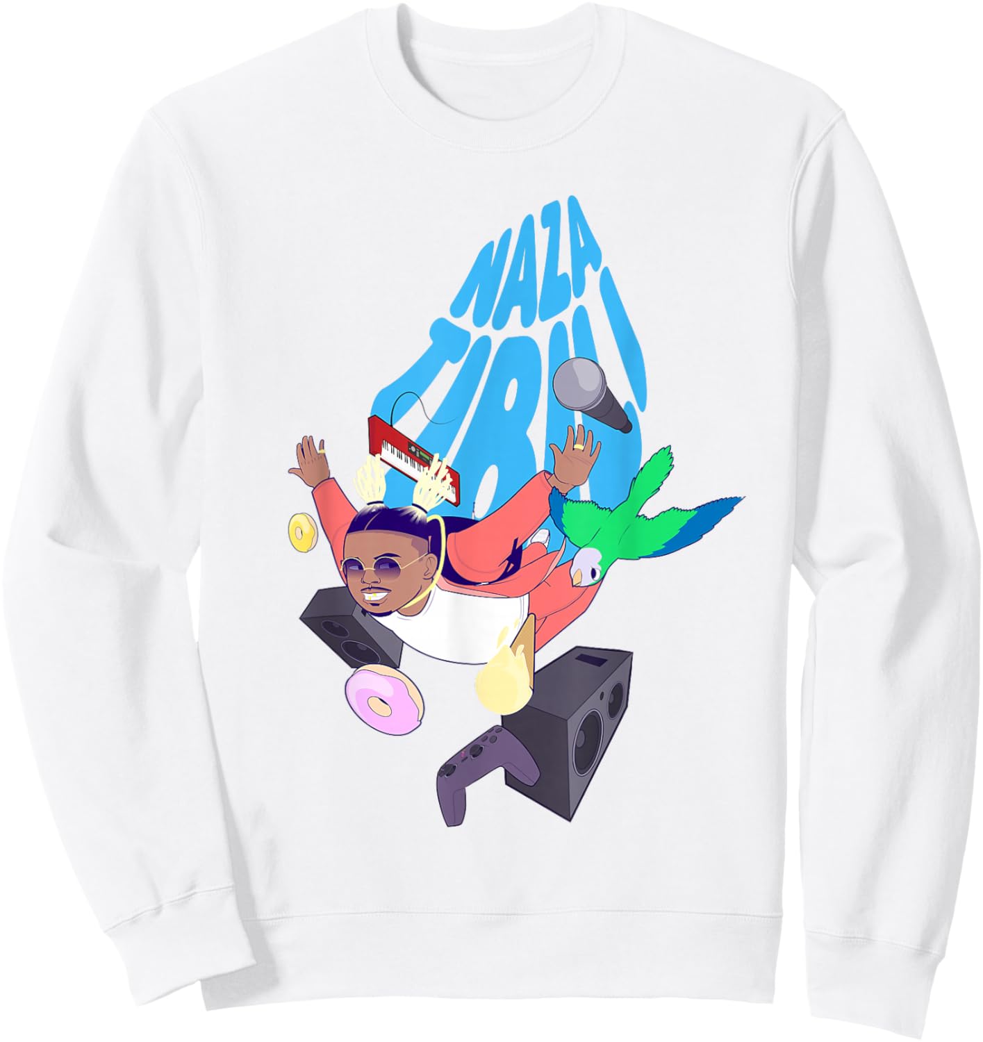Naza Tibili , white, S Sweatshirt - Sweatshirt | White