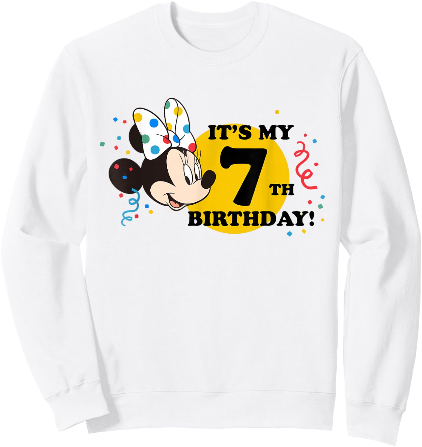 Disney Minnie Mouse 7th Birthday Sweatshirt - Sweatshirt | White