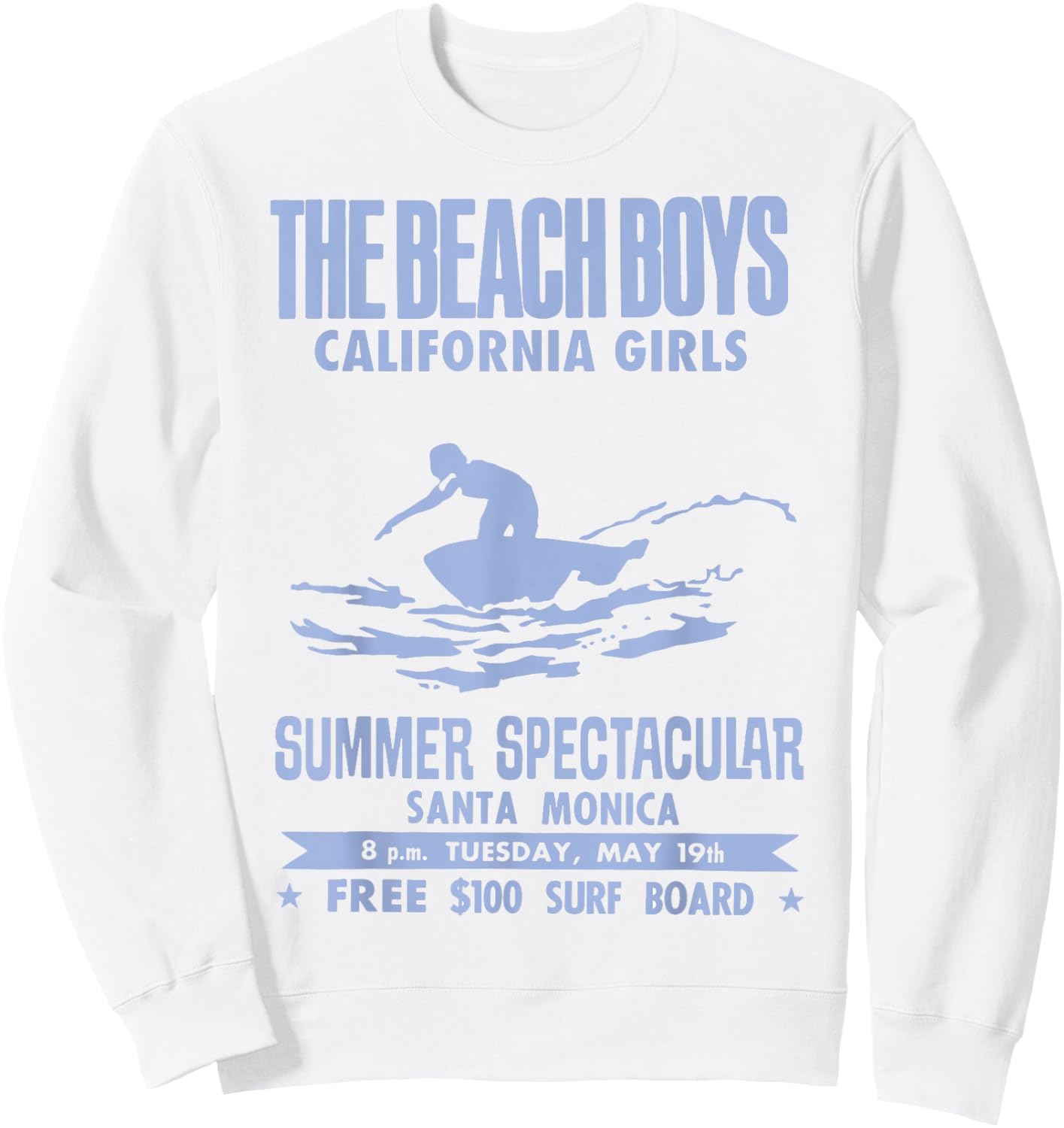 Official Beach Boys California Girls White Small Sweatshirt - Sweatshirt | White