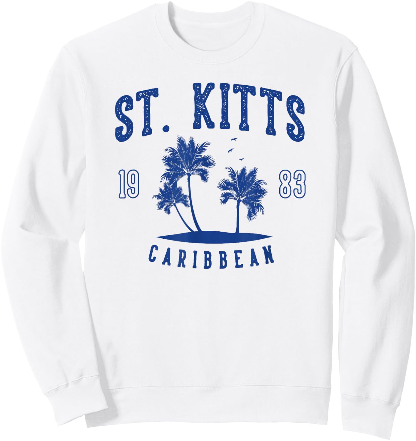 St. Kitts Caribbean Sweatshirt - Sweatshirt | White