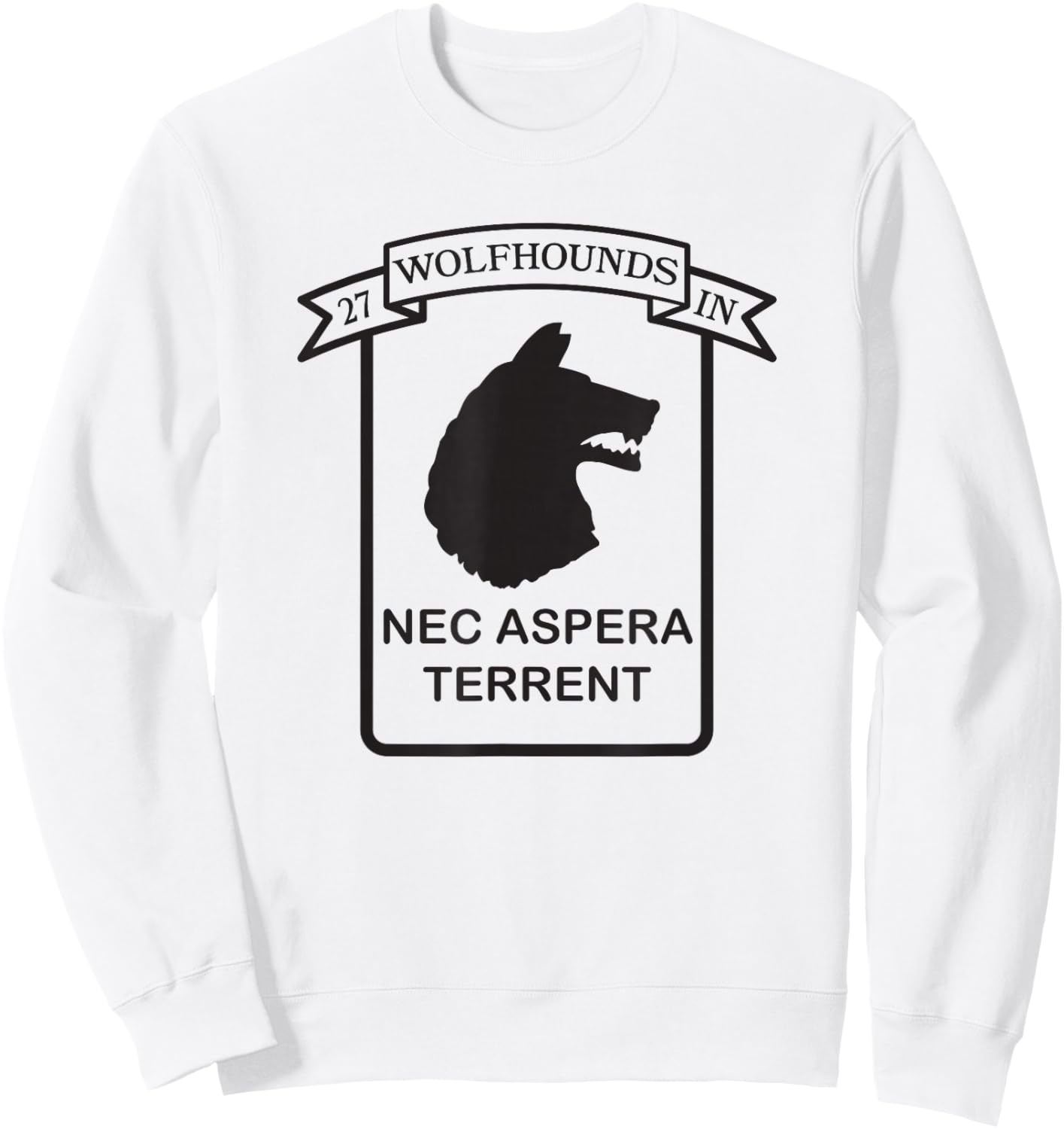 27th Infantry Regiment 25th Infantry Division Wolfhounds Sweatshirt - Sweatshirt | White