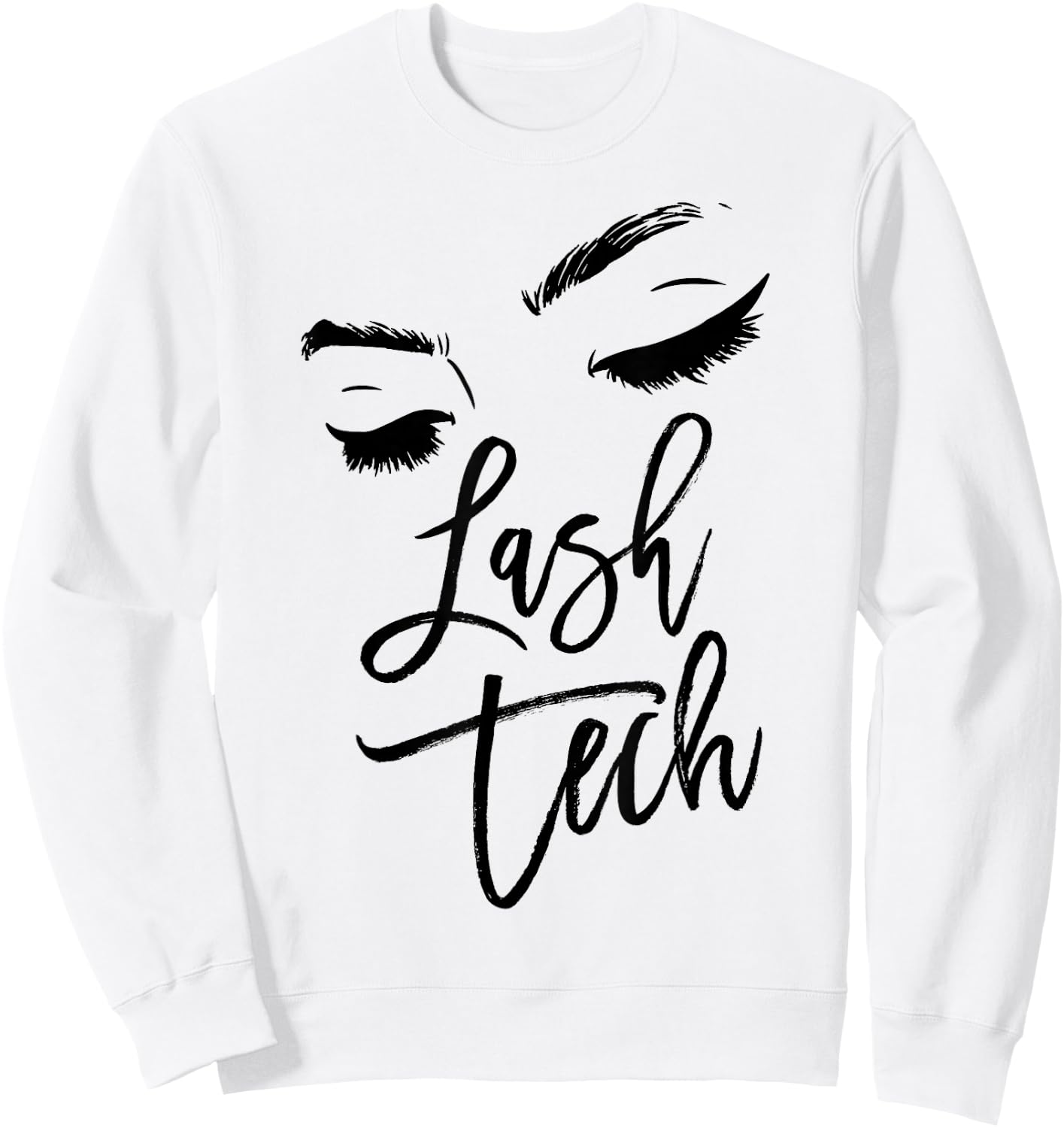 Lash Technician Gift - Cosmetologist Lash Tech women Eyelash Sweatshirt - Sweatshirt | White