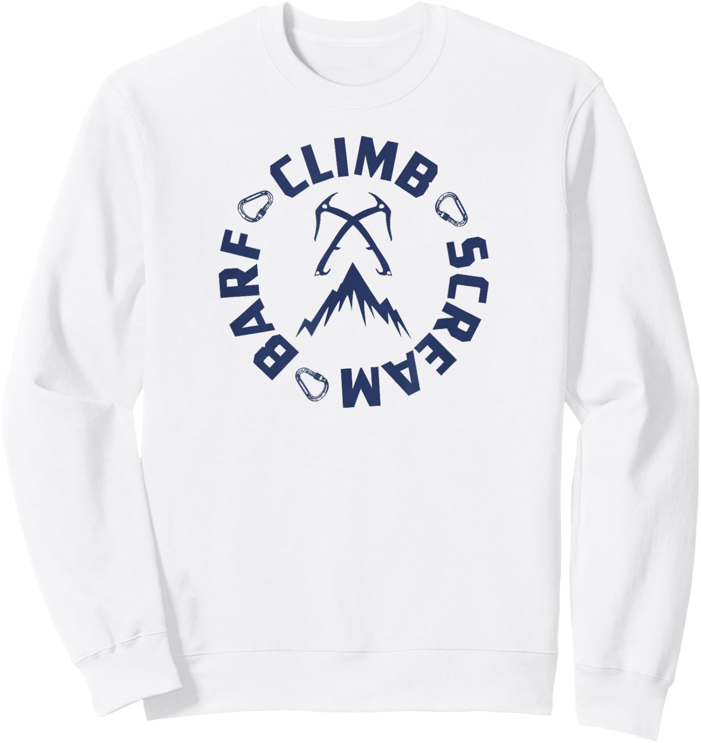 Ice Climbing Axe Sweatshirt - Sweatshirt | White