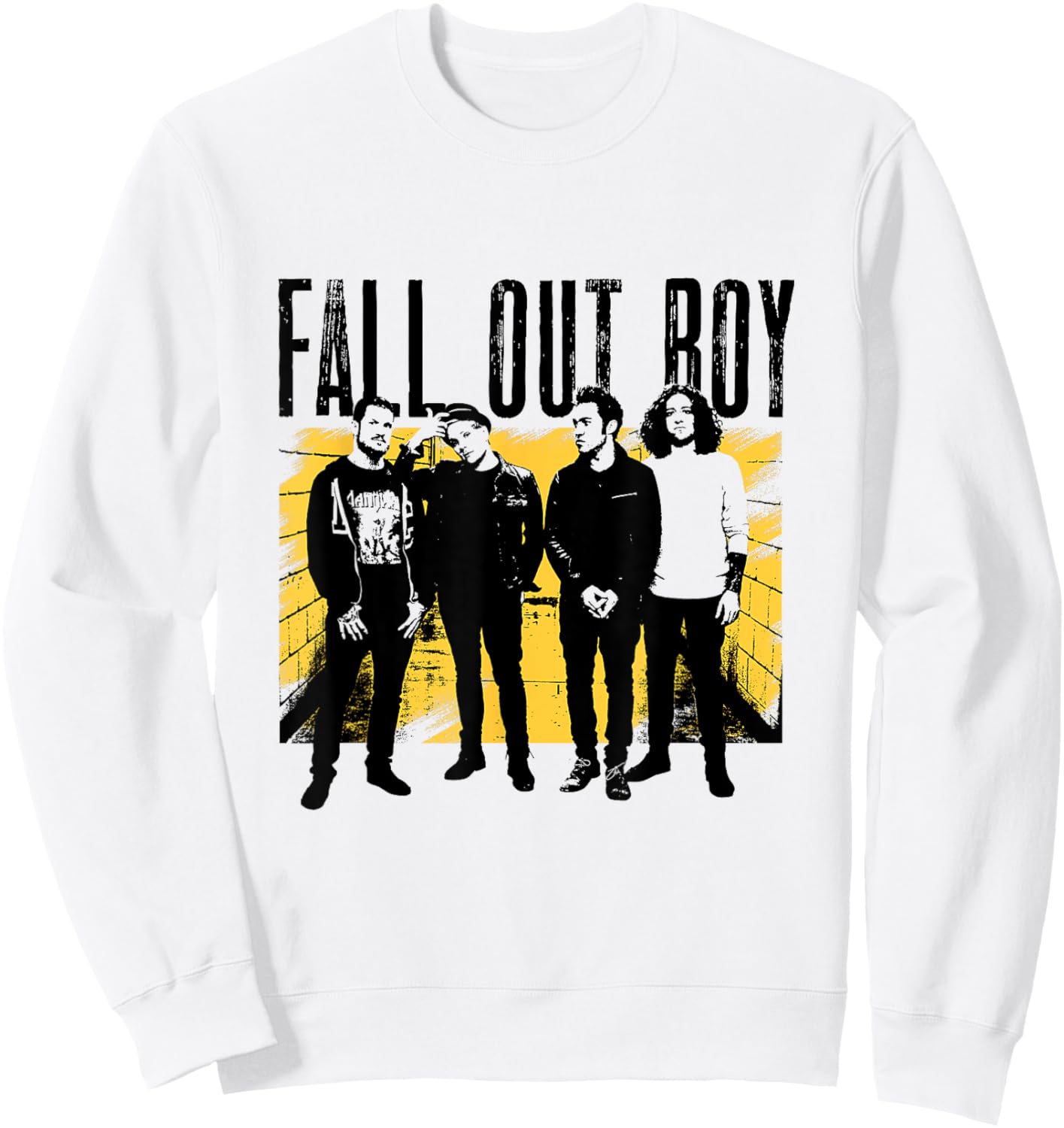 Fall Out Boy – Photo Block , white, S Sweatshirt - Sweatshirt | White