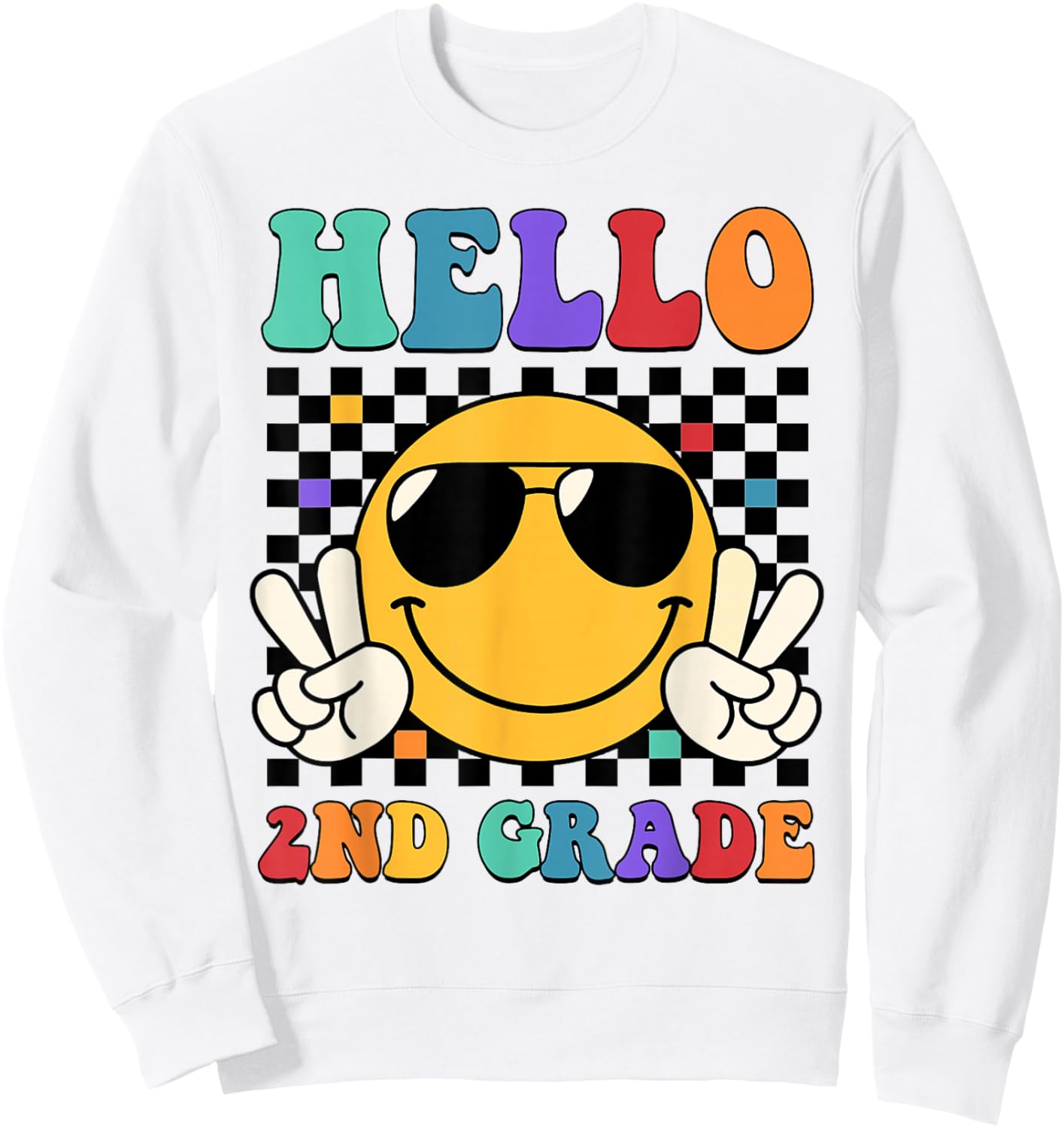 2nd Grade Teacher Shirts, First Day Second Grade Shirt Girls Sweatshirt - Sweatshirt | White