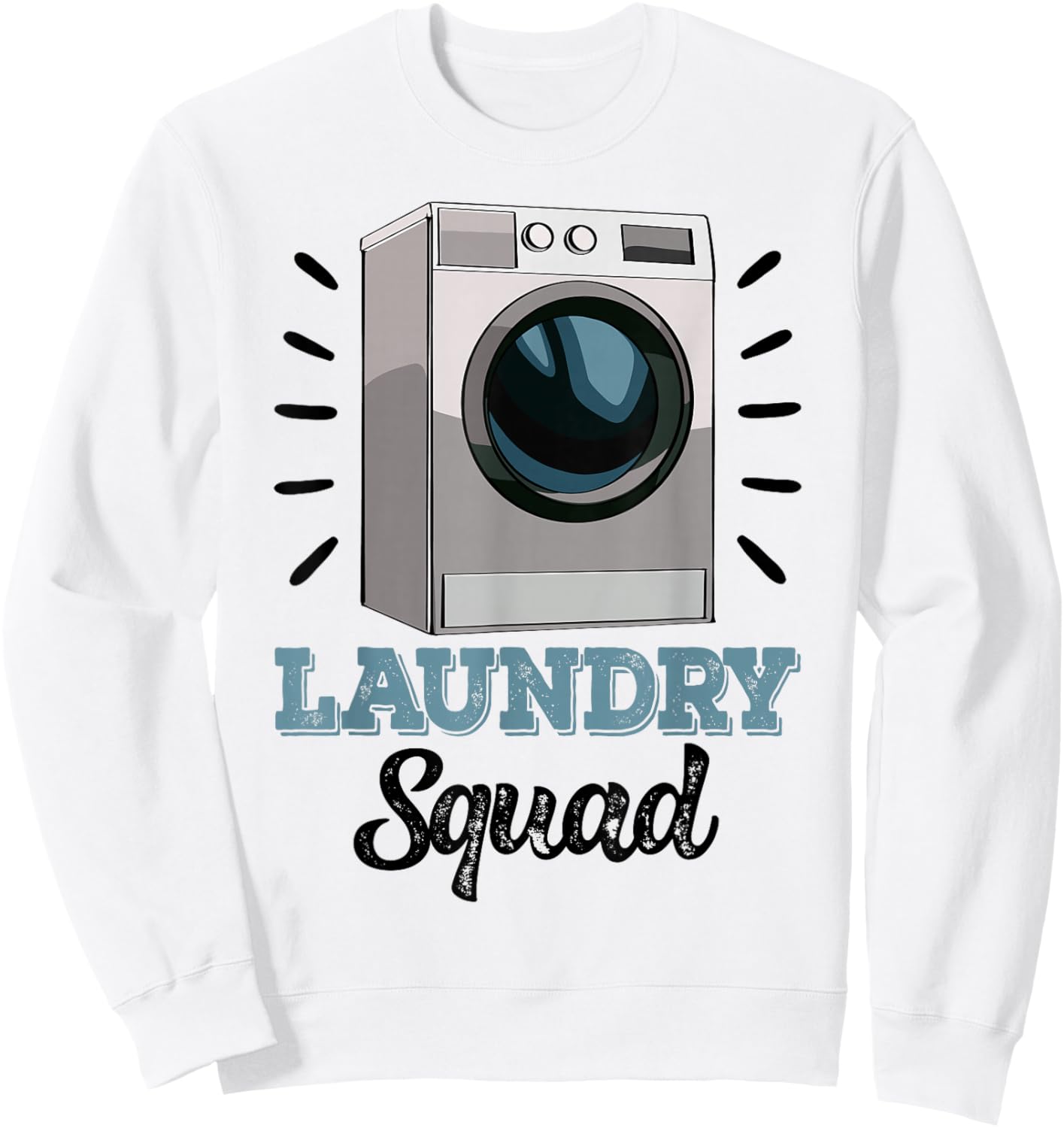 Laundry Squad Mechanic Funny Women Washing Machine Sweatshirt - Sweatshirt | White