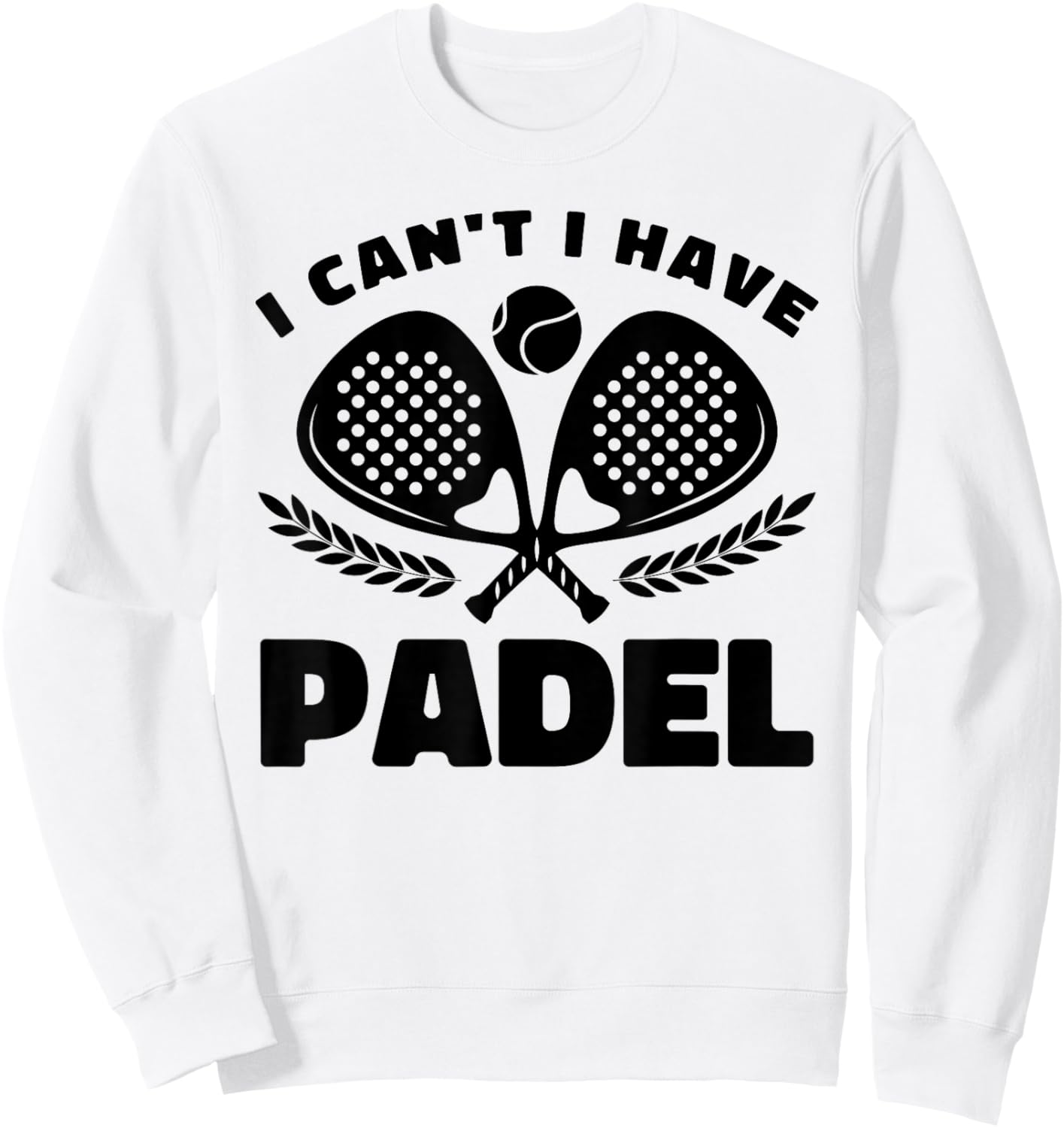 Padel Tennis - Ball Squash Racquet Padel Sweatshirt - Sweatshirt | White