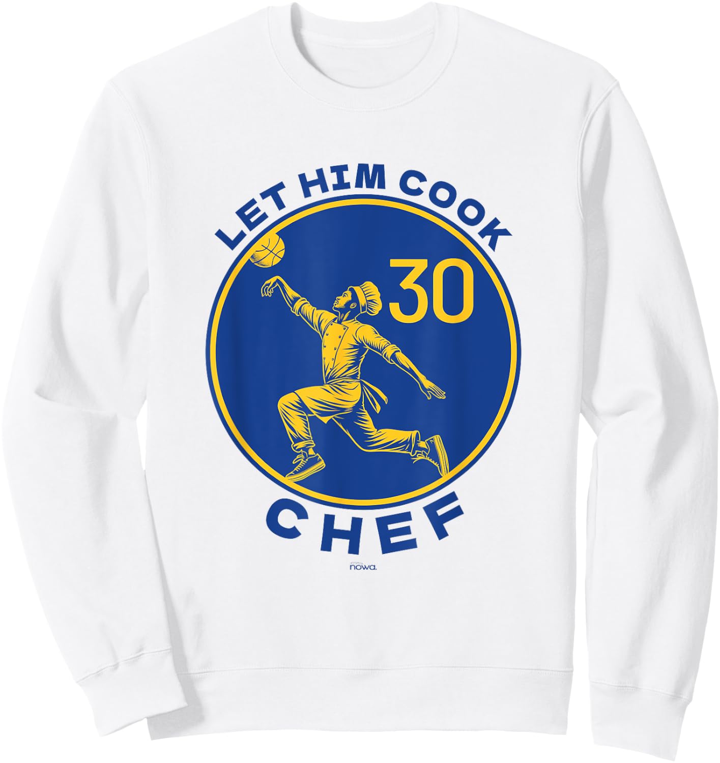 Let the Chef Cook Funny Basketball Court Legend Motivation Sweatshirt - Sweatshirt | White