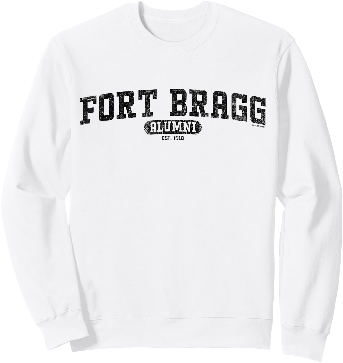 Fort Bragg Alumni - Home of Airborne & Special Operations! Sweatshirt - Sweatshirt | White