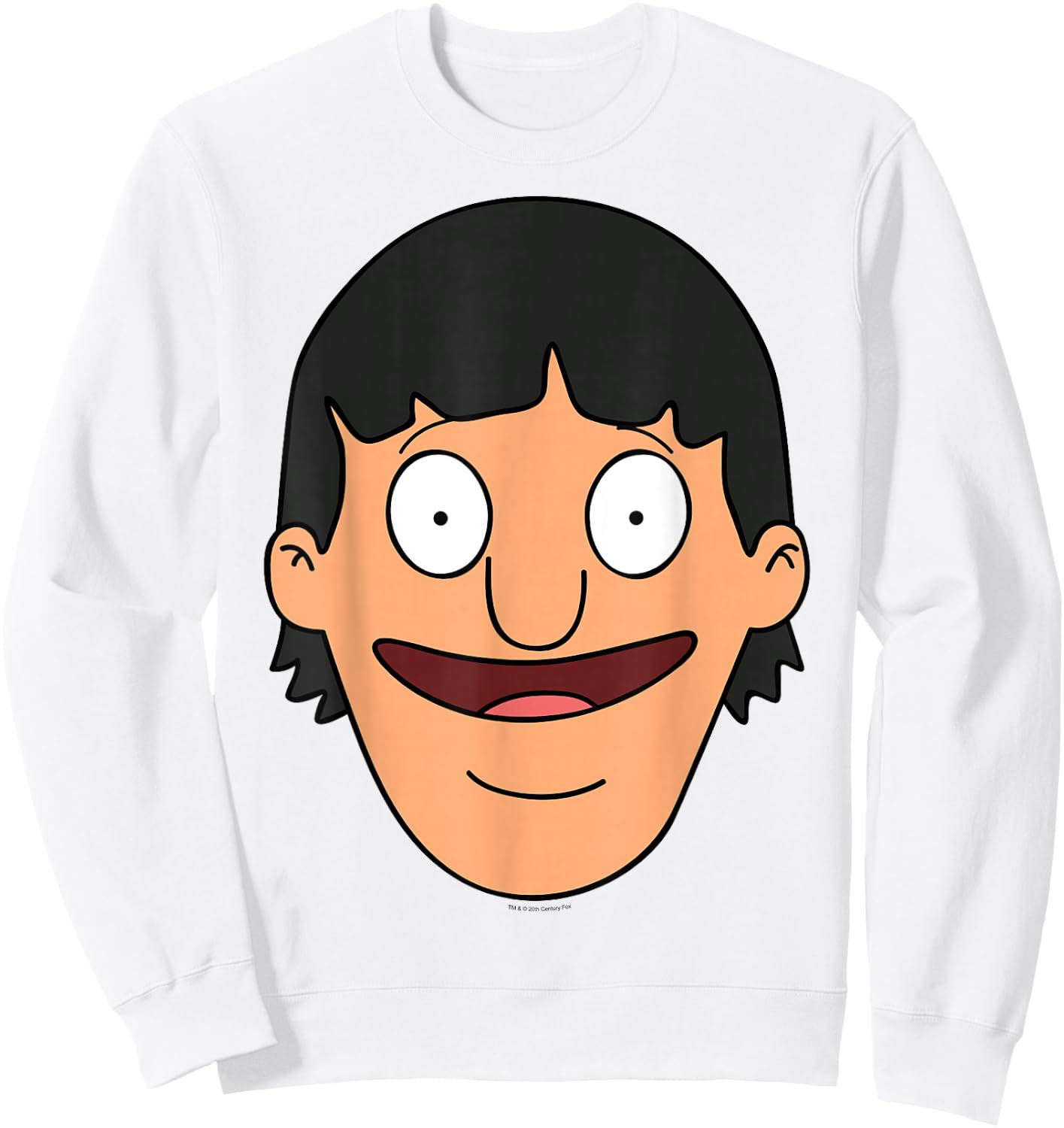 Bob's Burgers Gene Big Face Sweatshirt - Sweatshirt | White