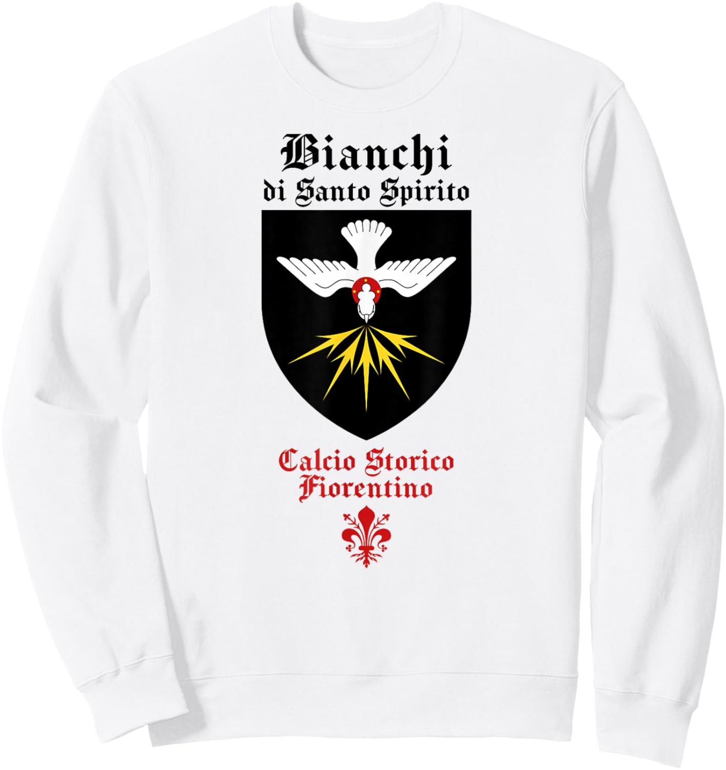 Calcio storico fiorentino Bianchi Florentine football fútbol Sweatshirt - Sweatshirt | White