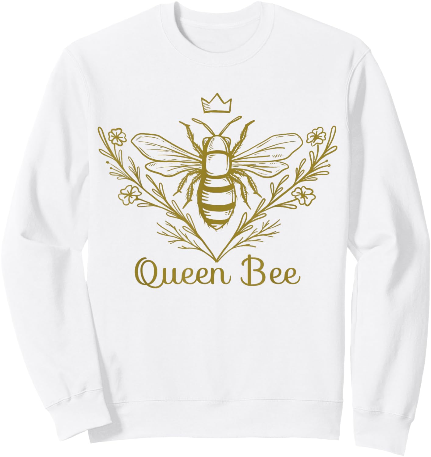Queen Bee Honey Bee Keeper Outfit Beekeeping Sweatshirt - Sweatshirt | White