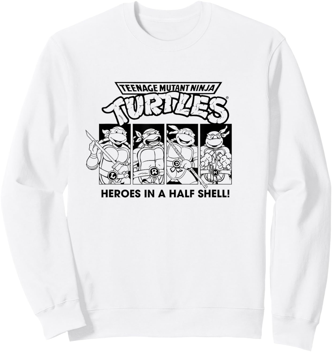 Teenage Mutant Ninja Turtles Heroes In A Half Shell Vintage Sweatshirt - Sweatshirt | White