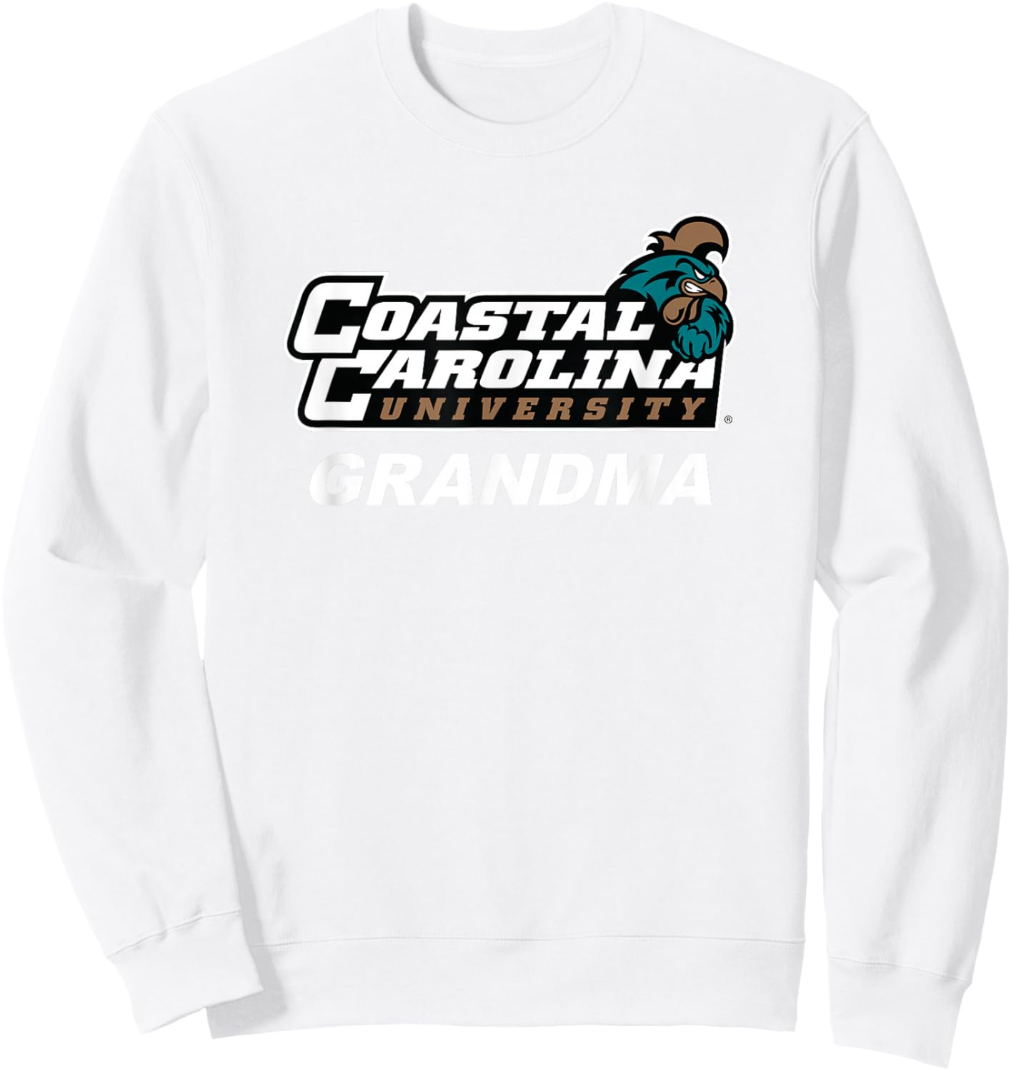 Coastal Carolina University CCU Grandma Sweatshirt - Sweatshirt | White