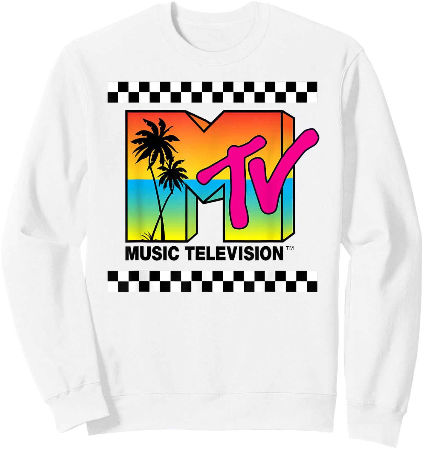 MTV Sunset Logo Sweatshirt - Sweatshirt | White