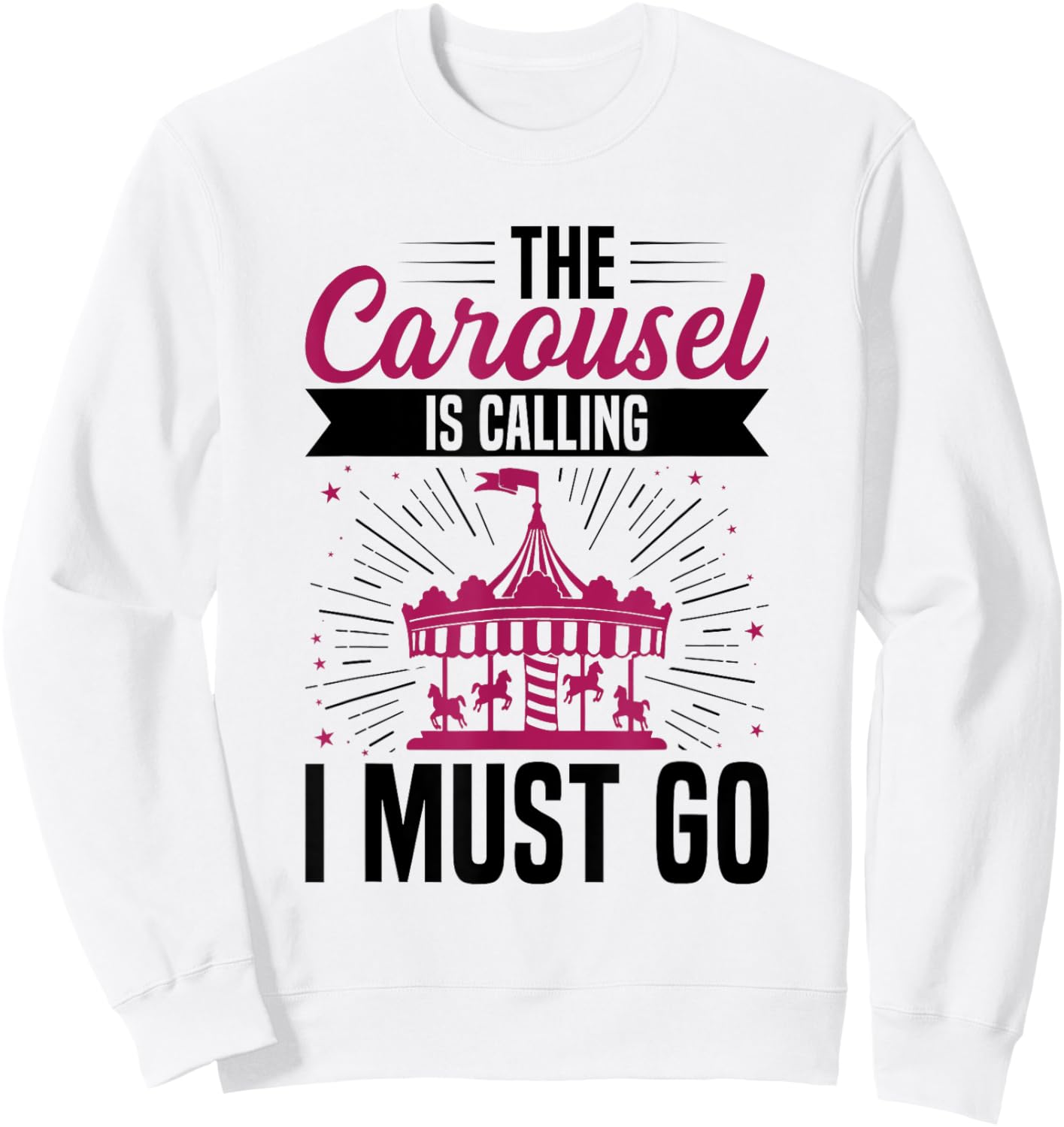 Carnival Carousel Horse Design for a Carousel Horse Toddler Sweatshirt - Sweatshirt | White