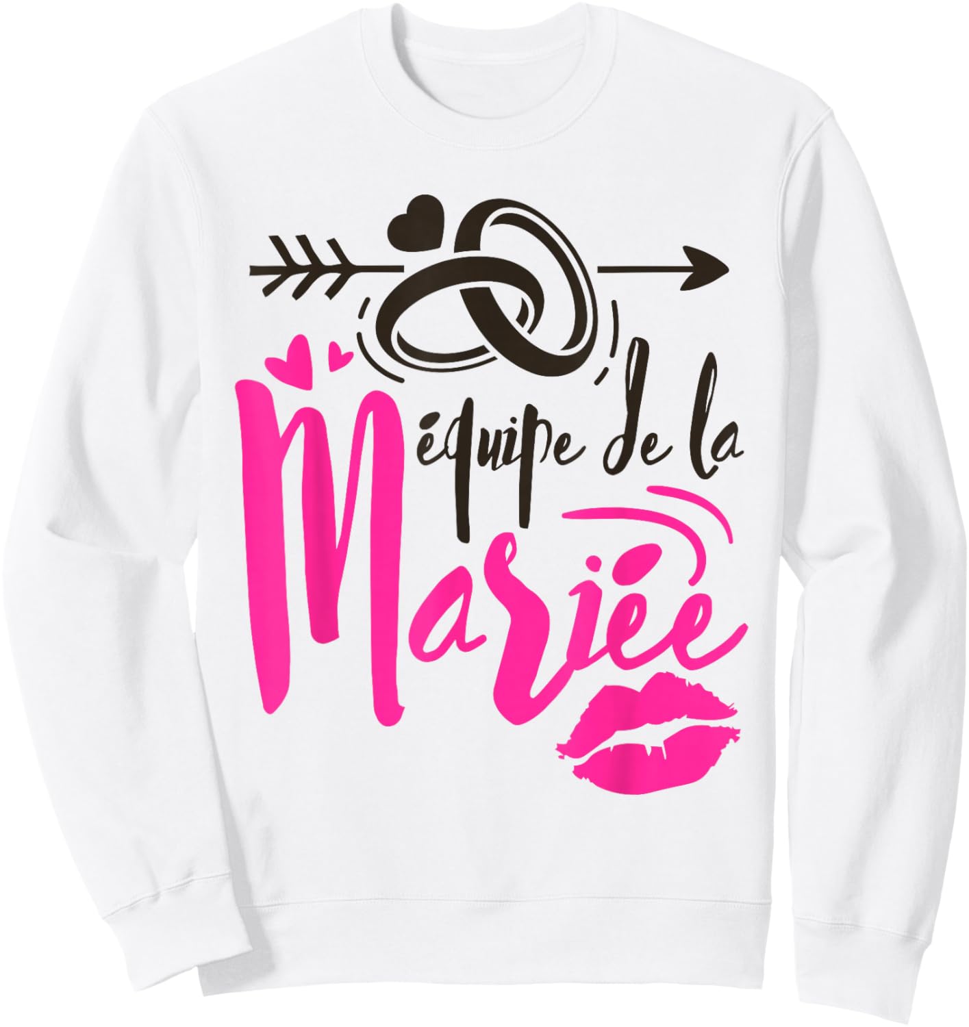 Team Bride EVJF Team Bride Future Bride Team , white, S Sweatshirt - Sweatshirt | White